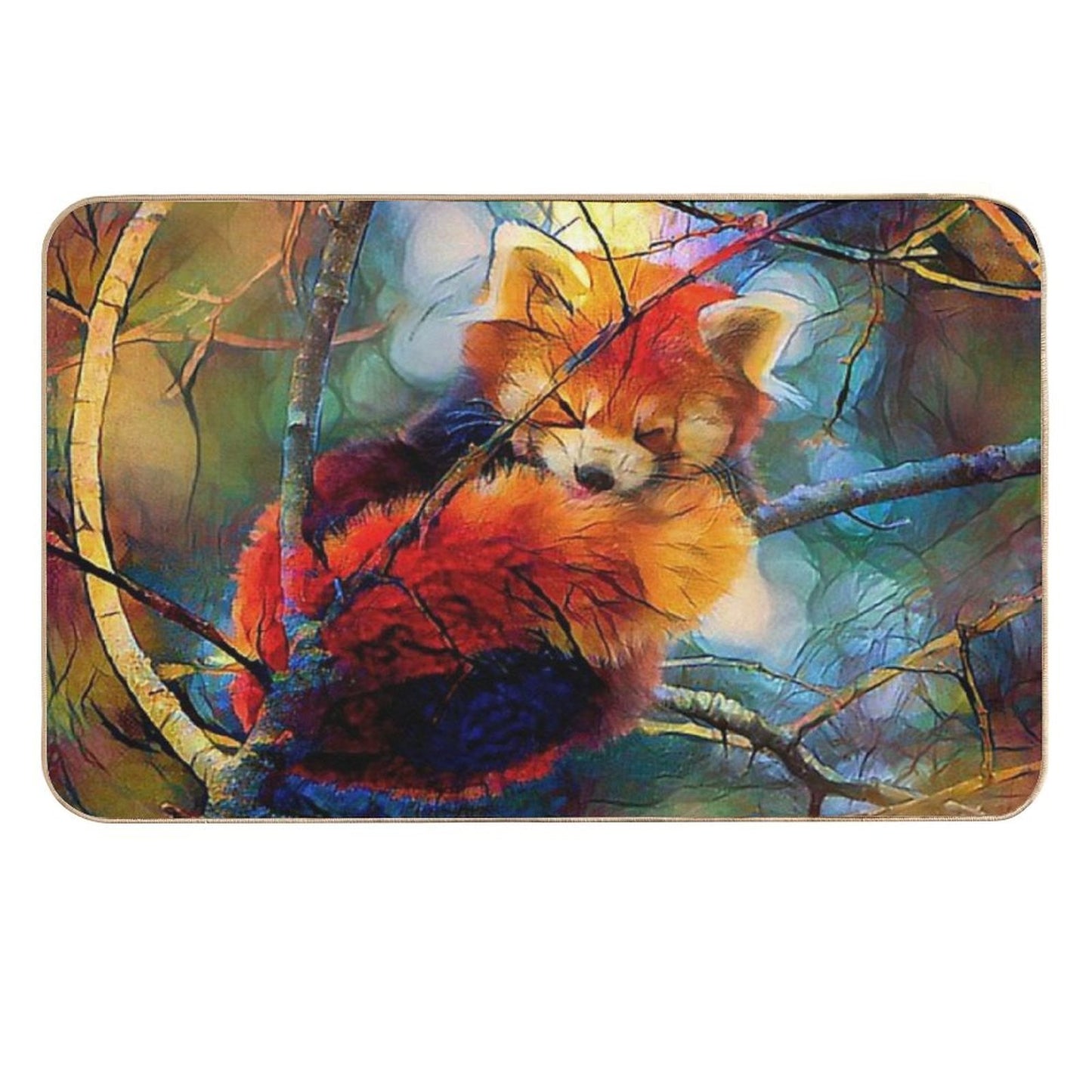 Autumnal Red Panda Multi-Purpose Bath Mat