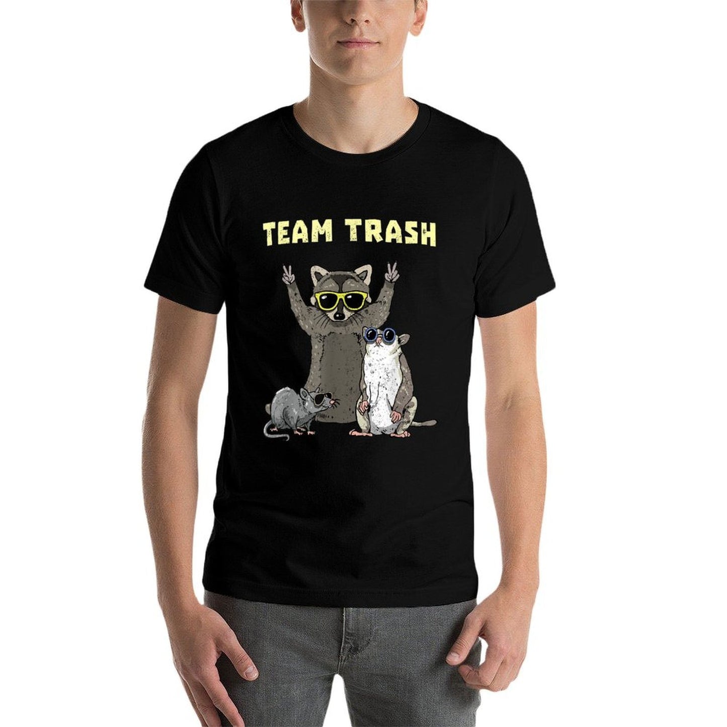 Team Trash Opossum Raccoon Rat, Funny Animals Garbage Gang Classic T-Shirt