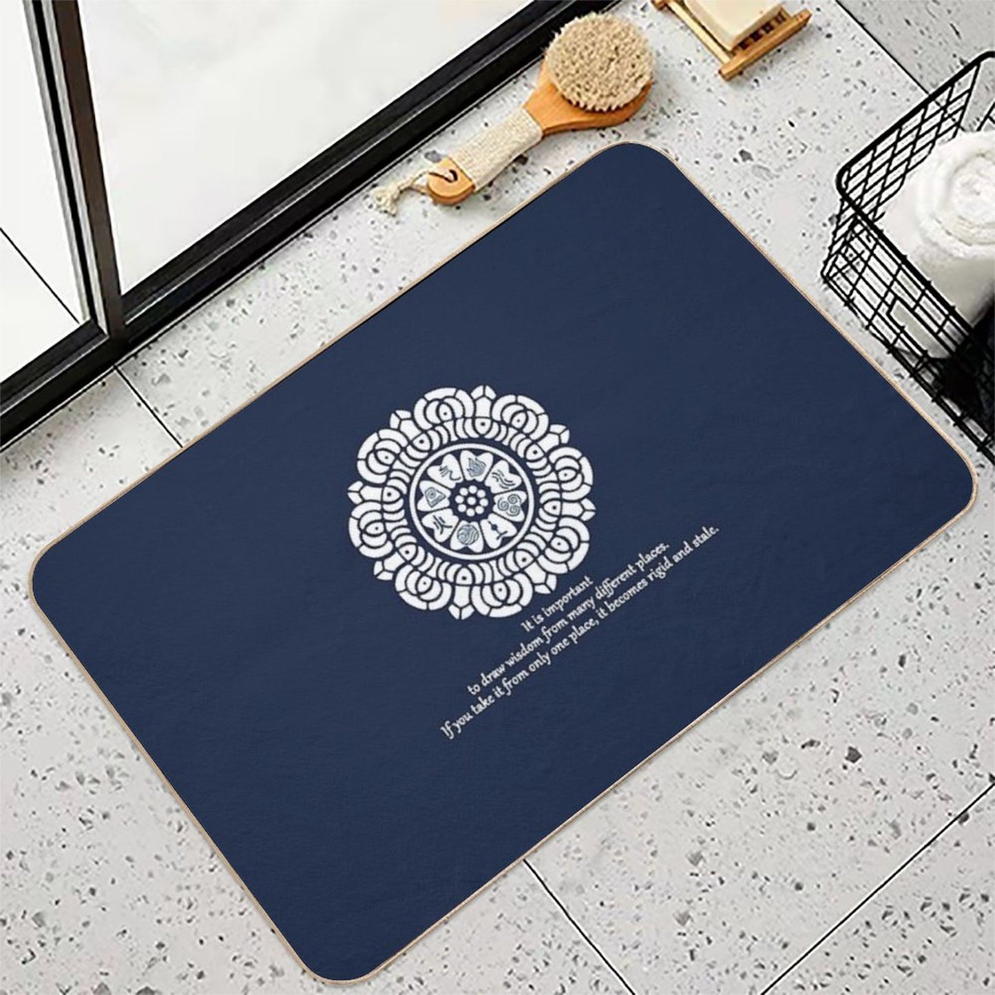 Wisdom of The White Lotus High-Traffic Bath Mat