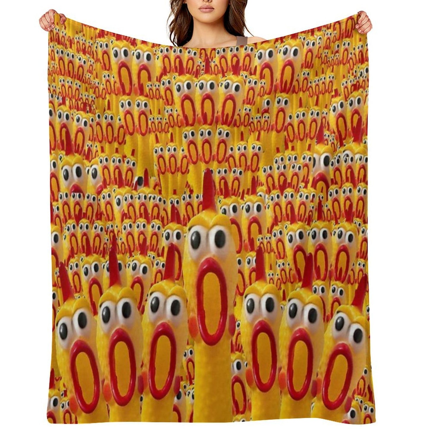 Chicken Chorus Lightweight Throw Blanket