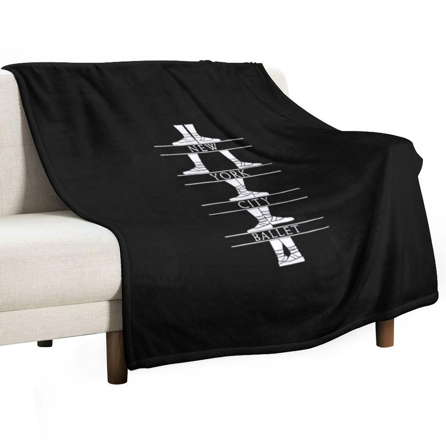 New York City Ballet Classic Easy Care Throw Blanket