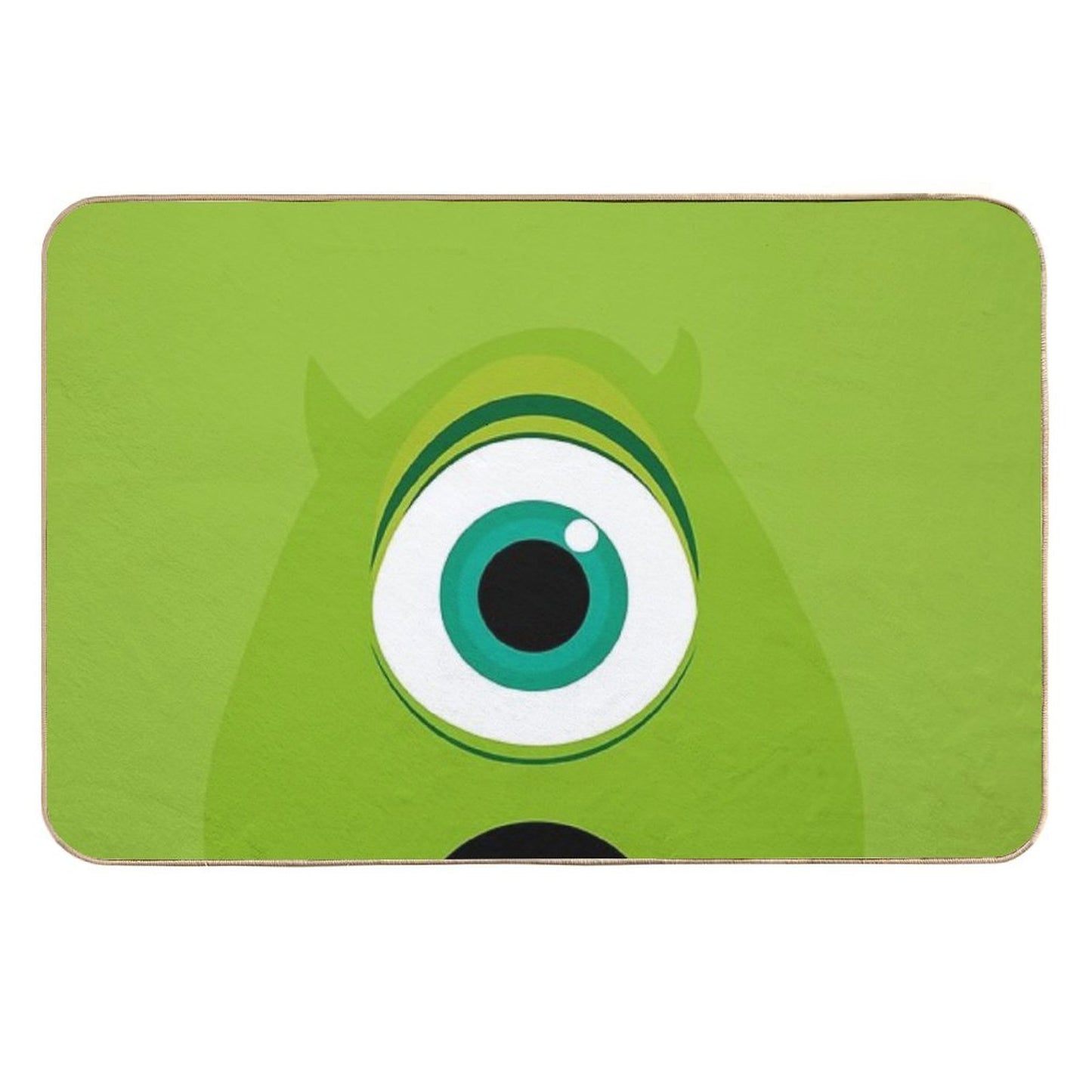 Mike Wazowski Minimalist Dirt-Trapping Bath Mat