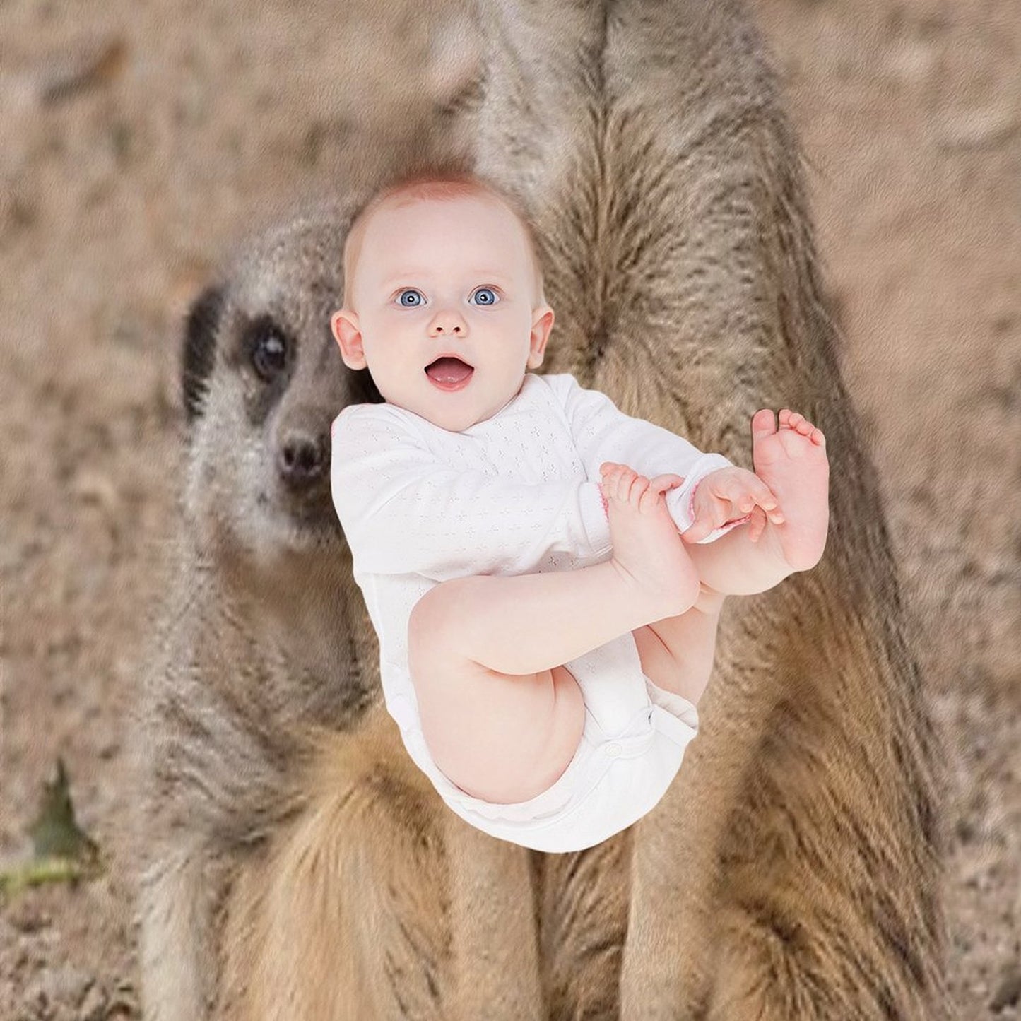 African Animals Male And Female Meerkats Anti-pilling Throw Blanket