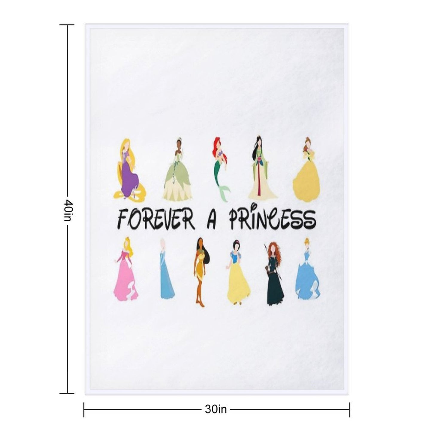 Forever A Princess Multi-functional Throw Blanket