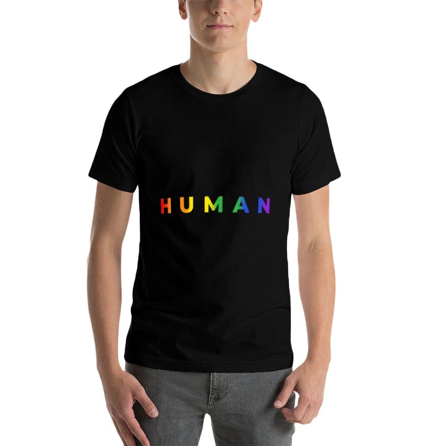 Human Rainbow Subtle Pride Month LGBT Gay Rights Equality Classic T-Shirt