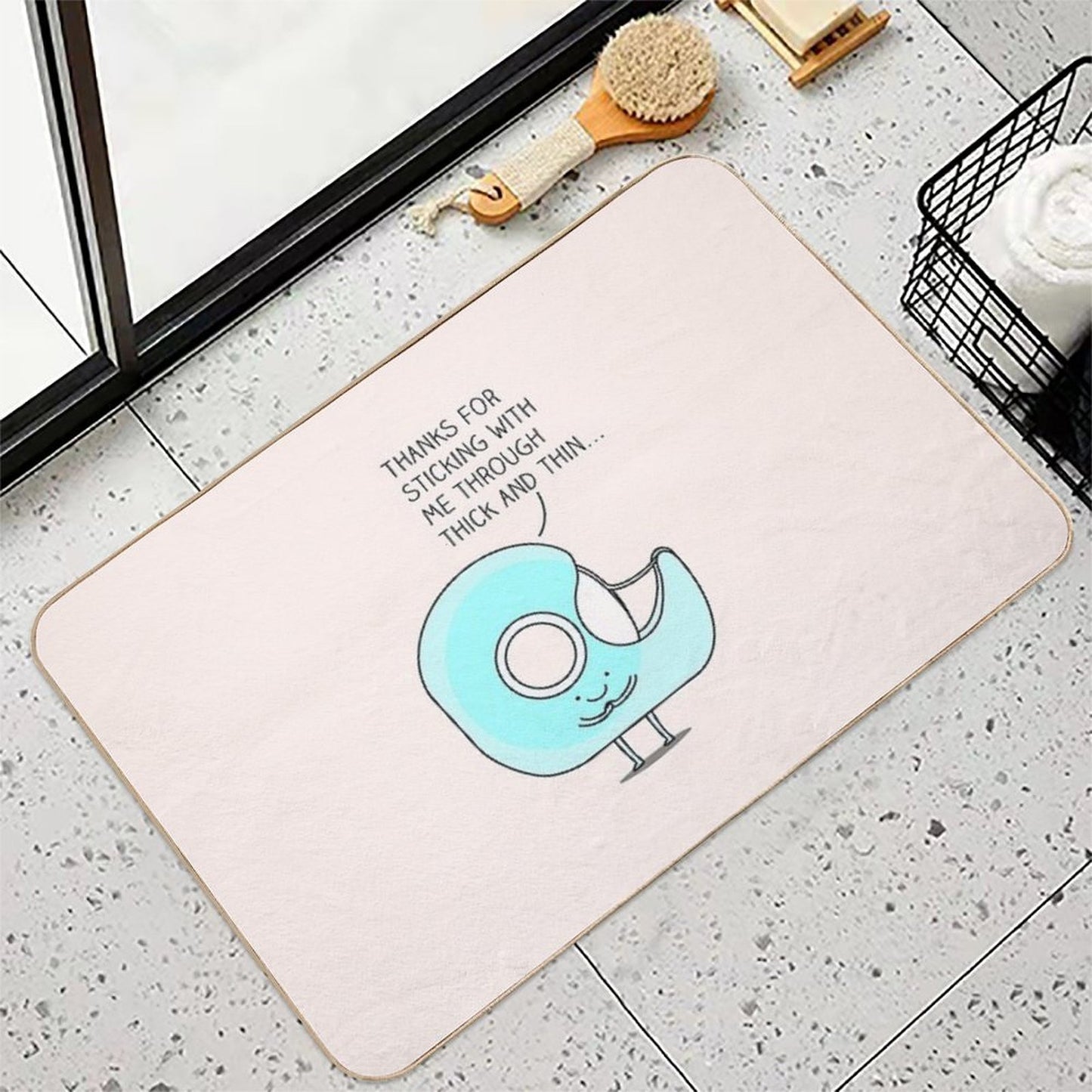 Let's Stick Together... Slip-Resistant Bath Mat