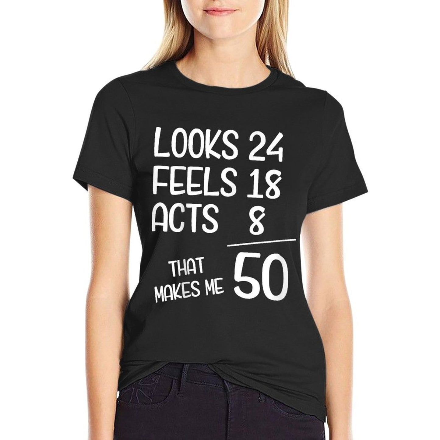 Funny 50 Year Old 50th Birthday Born In 1975 Fade-proof Color T-Shirt