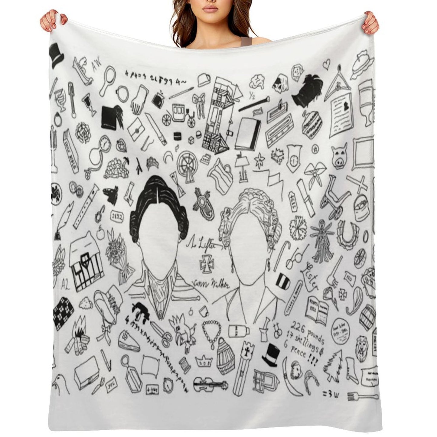 Gentleman Jack Universe T-shirt Shrink-resistant Throw Blanket