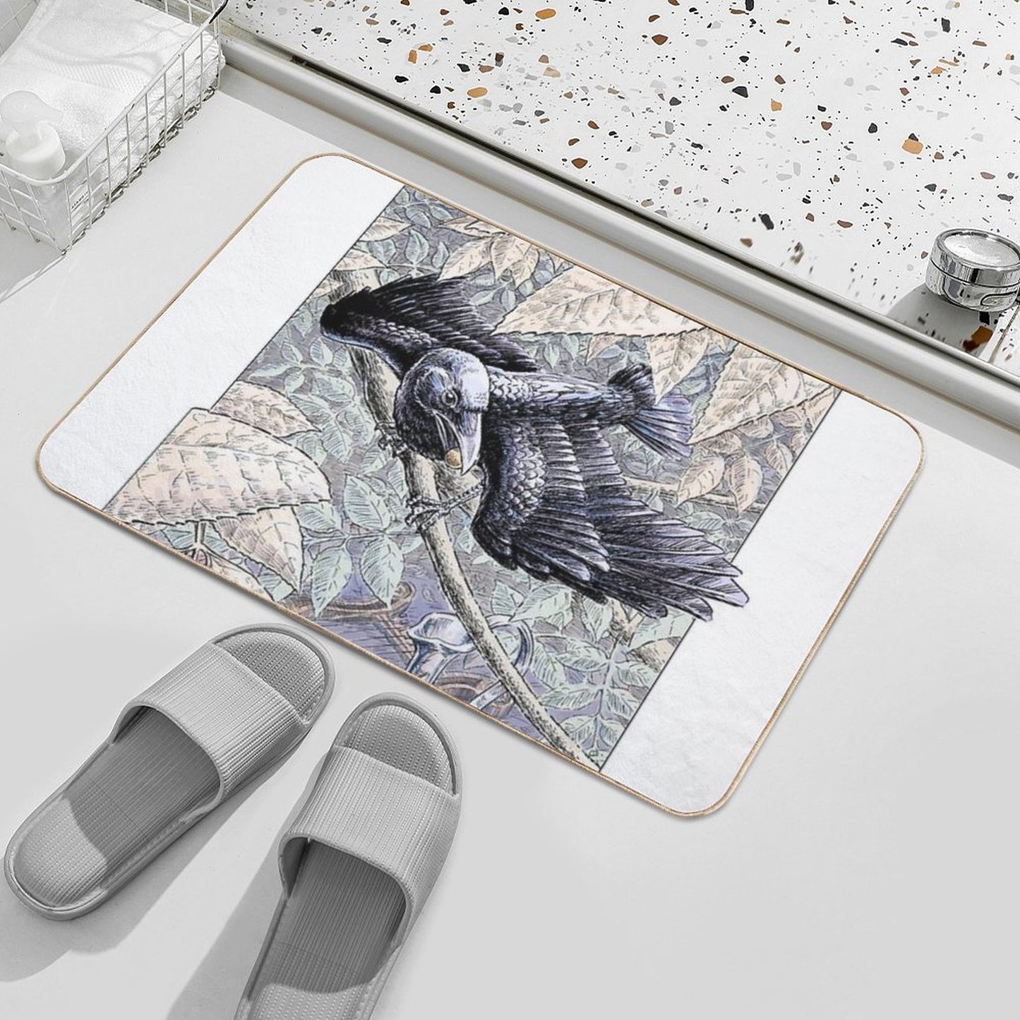 The Crow And The Pitcher Multi-Purpose Bath Mat