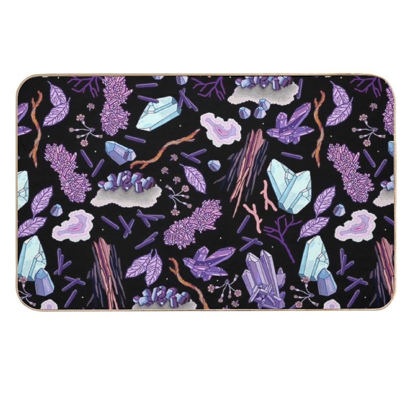 Crystals And Stones Non-Slip Bath Mat