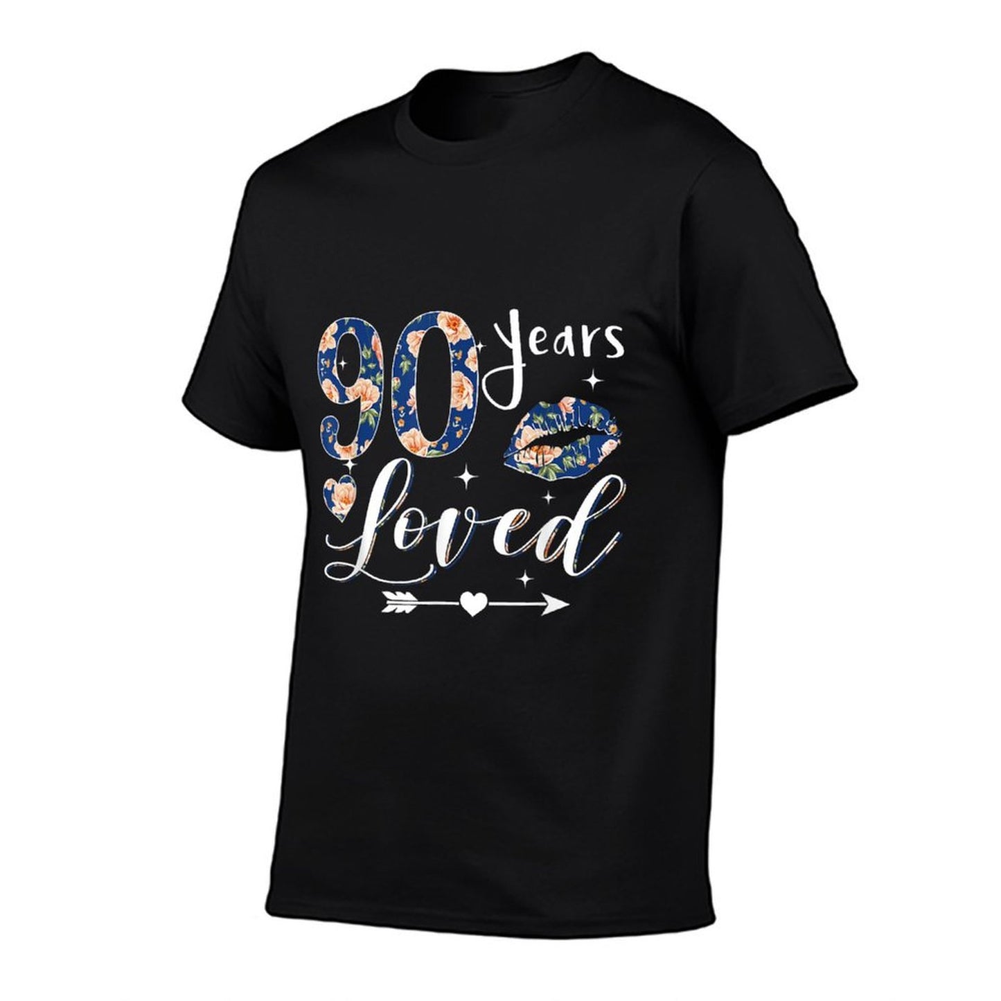 90 Years Loved Flower Mom Mother’s Day 1935 90th Birthday Breathable T-Shirt
