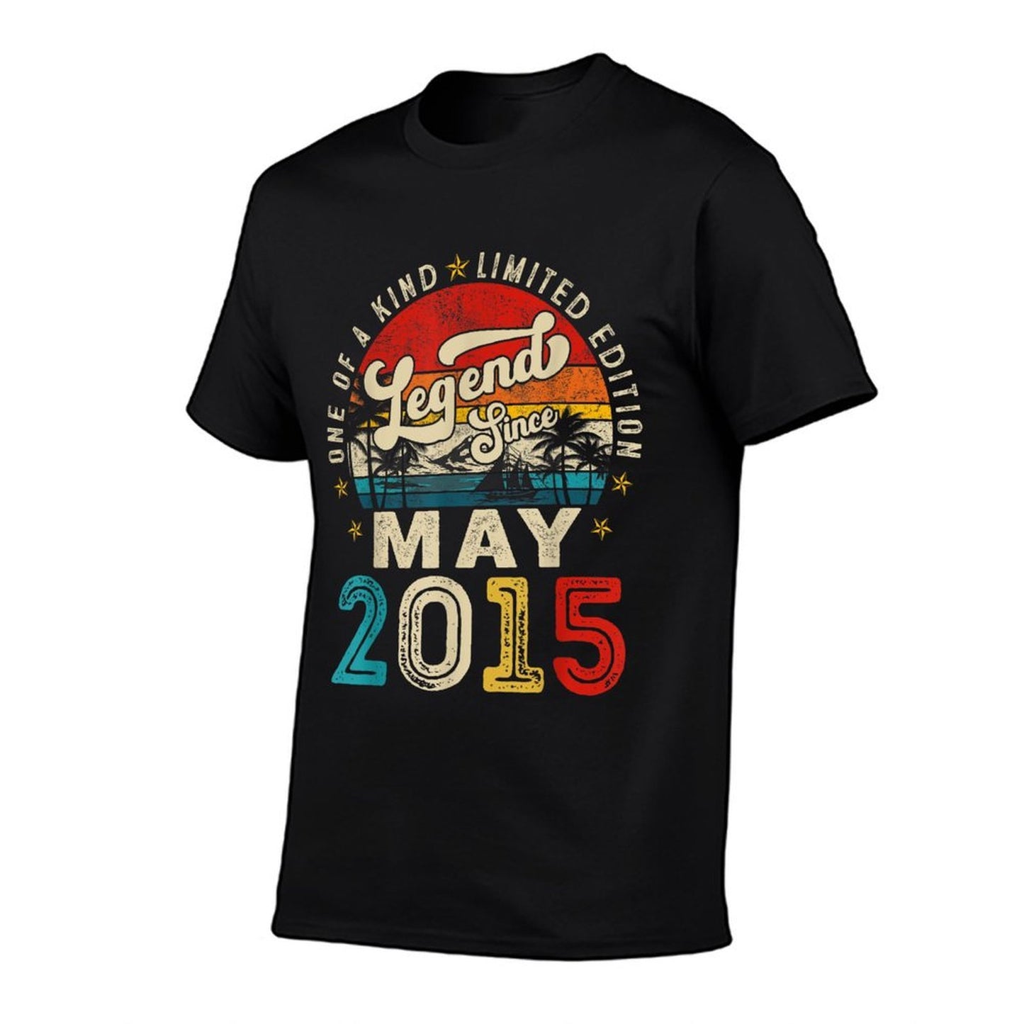 Legend Since May 10 Years Old 2015 Retro 10th Birthday Boys Polyester Blend T-Shirt