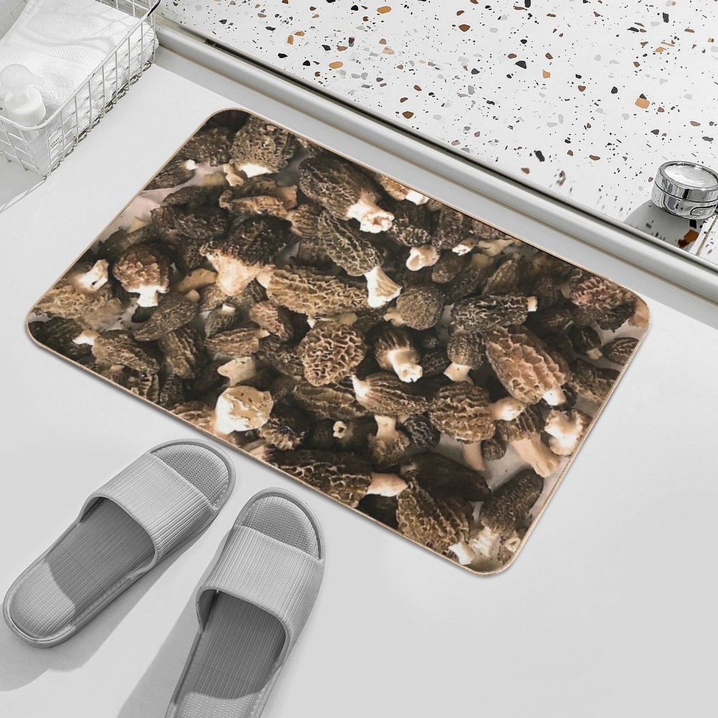 Morel Hunting Haul Repositionable Bath Mat