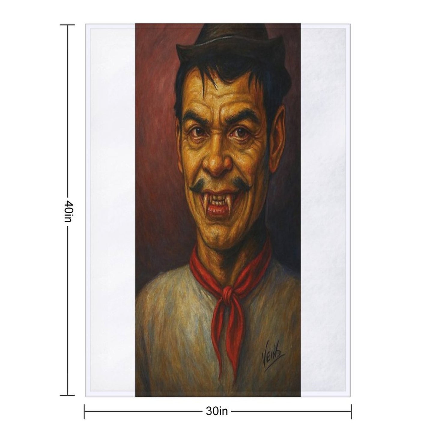 Cantinflas Vampiro Wrinkle-free Throw Blanket