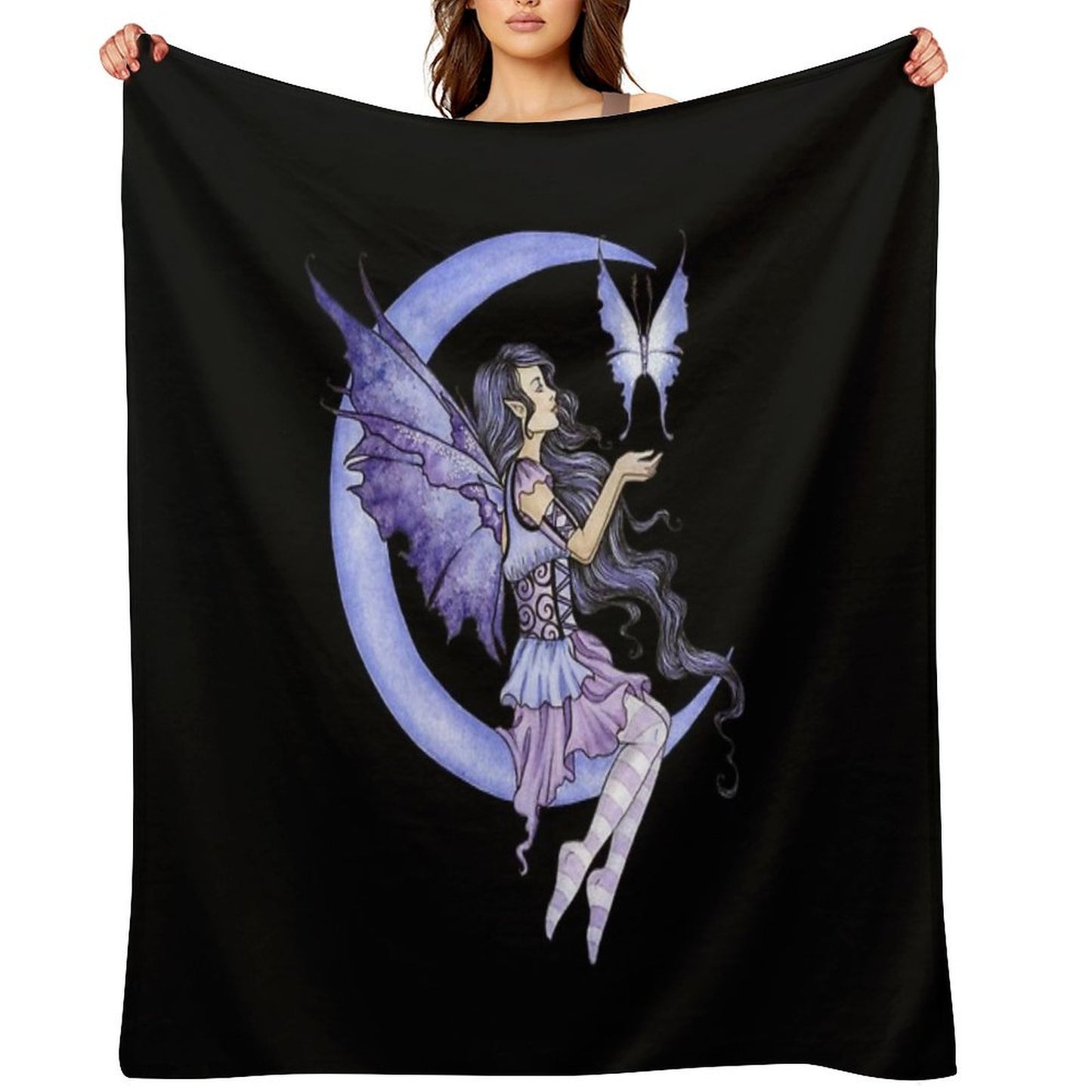 Moon Moth Versatility Throw Blanket