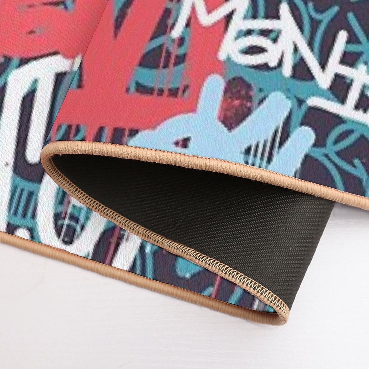 Maniak Tag & Throwie Patterned Print Odorless Bath Mat