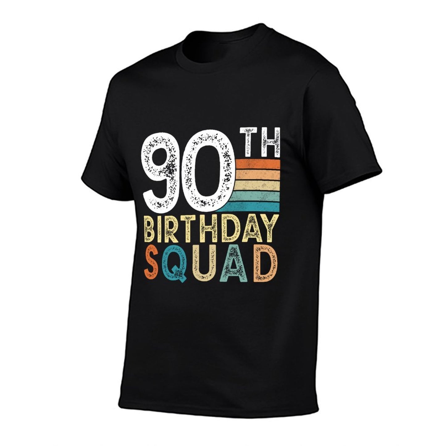 90th Birthday Squad Bday 90 Year Old Party Crew Men Women Wrinkle-resistant T-Shirt