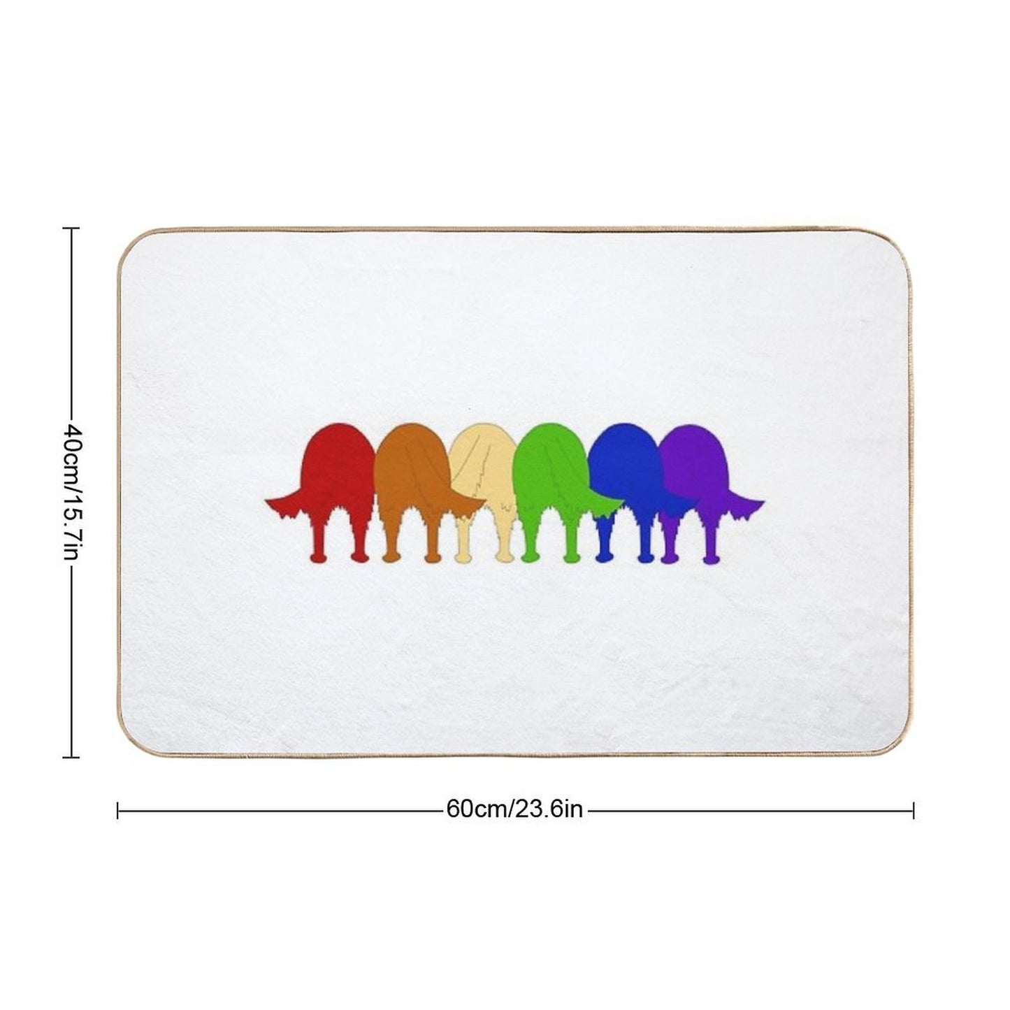 Golden Ratio Pride Pet-Safe Bath Mat