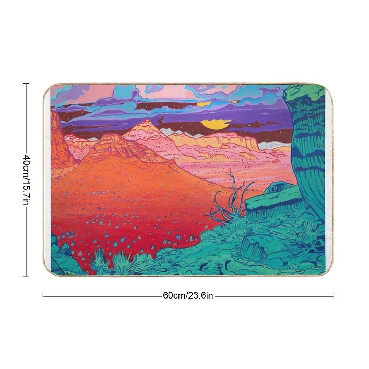 Pink Clouds Repositionable Bath Mat