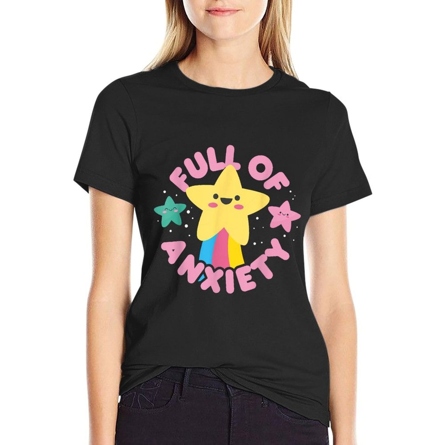 Full of Anxiety Cute Kawaii Kawaii Goth Pastel Goth Vintage-inspired T-Shirt