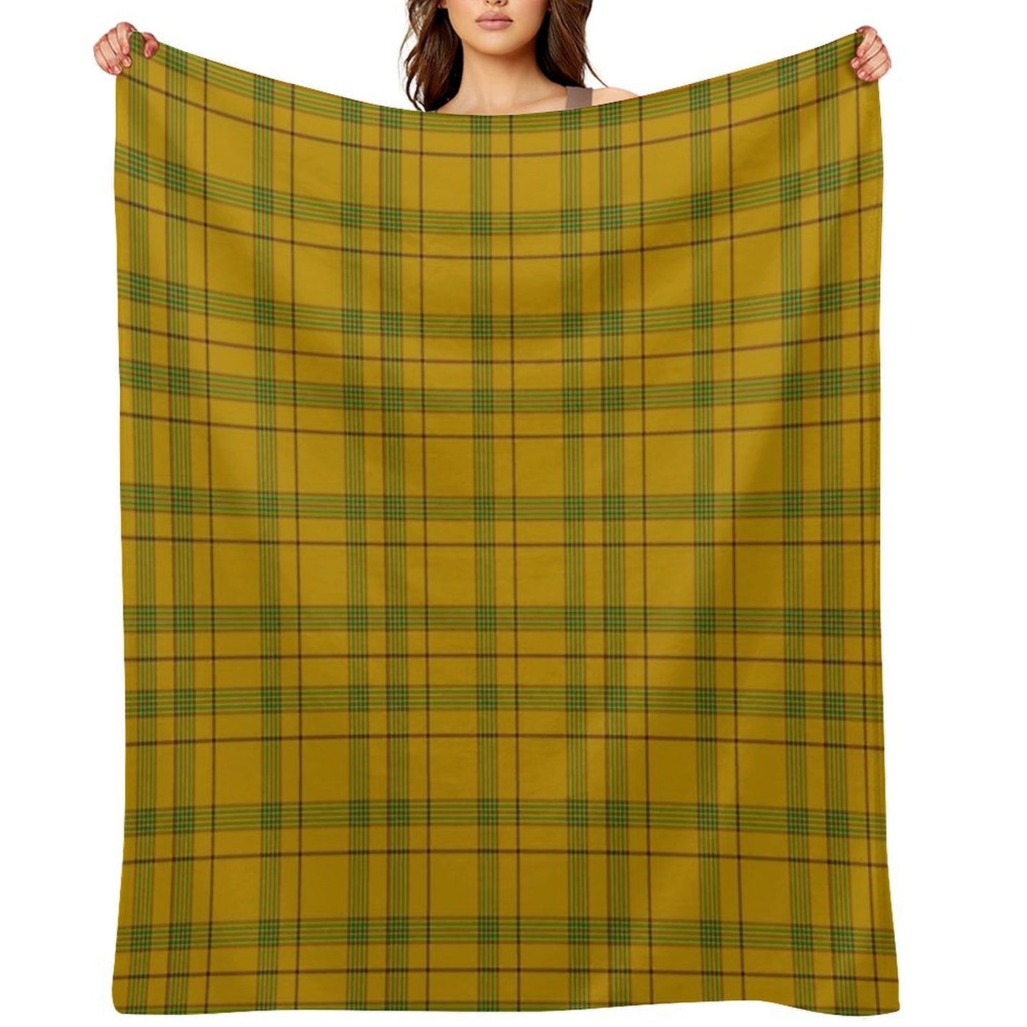 Clan Houston Tartan Easy Care Throw Blanket