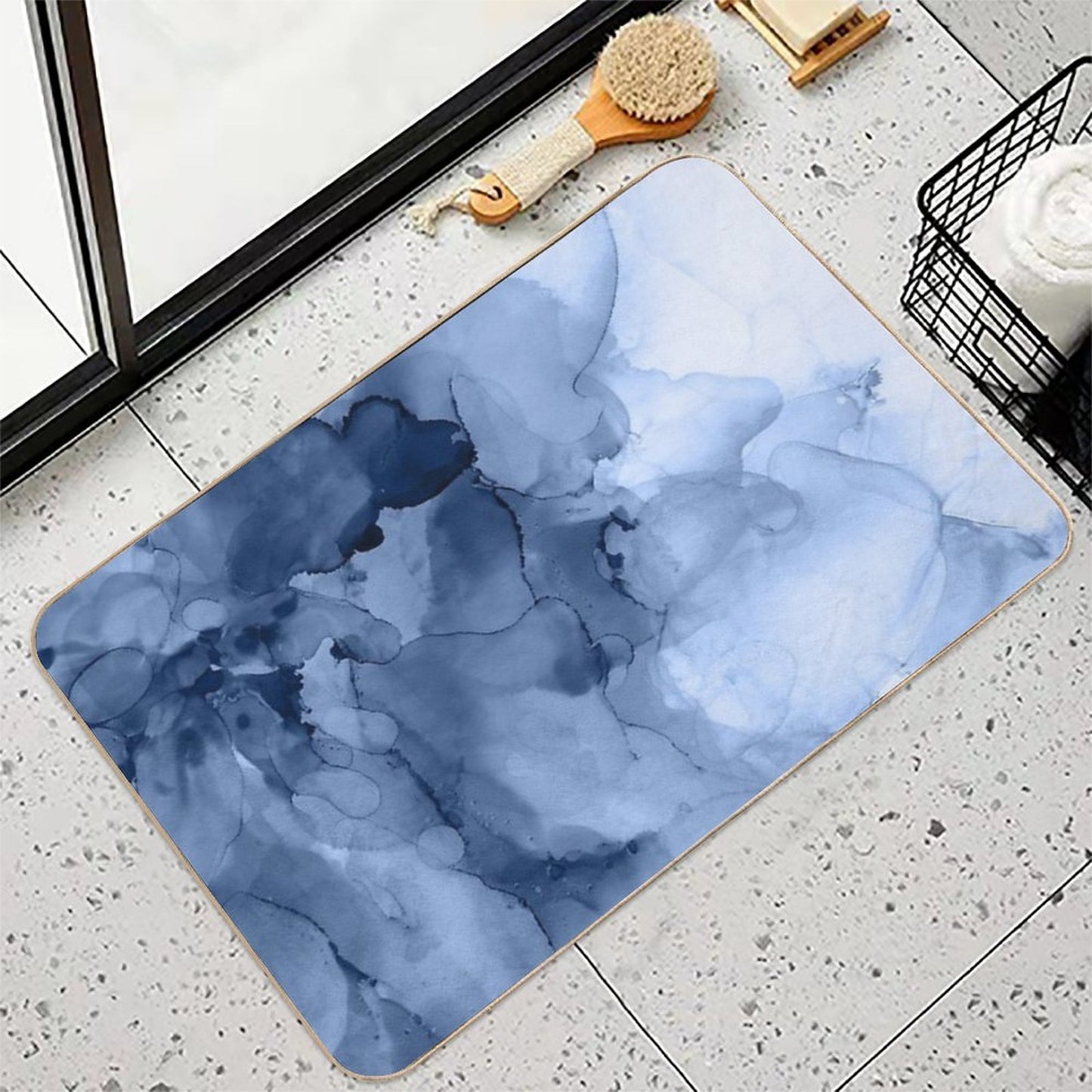 Stormy Weather Rapid-Drying Bath Mat