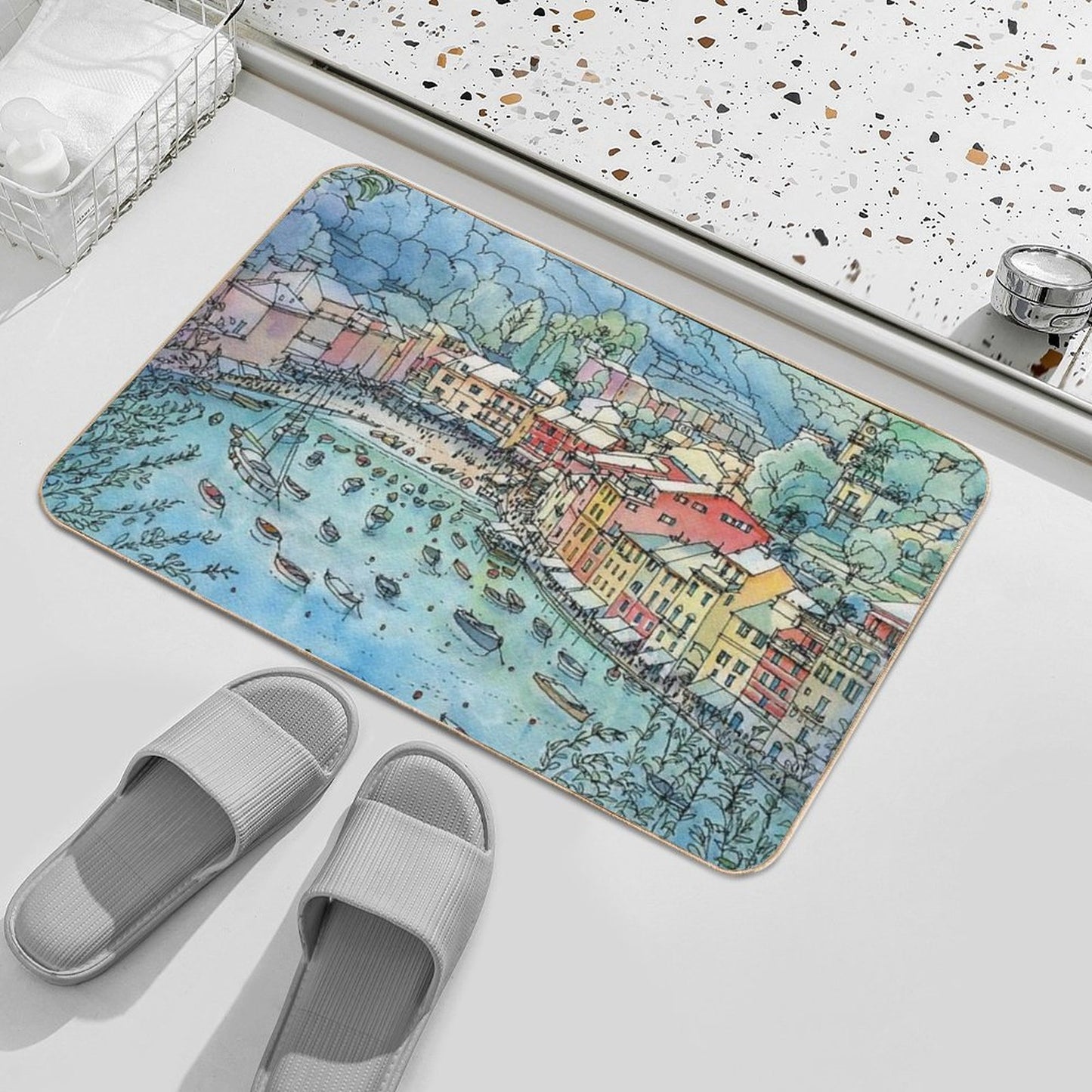 Portofino, Italy Eco-Friendly Bath Mat