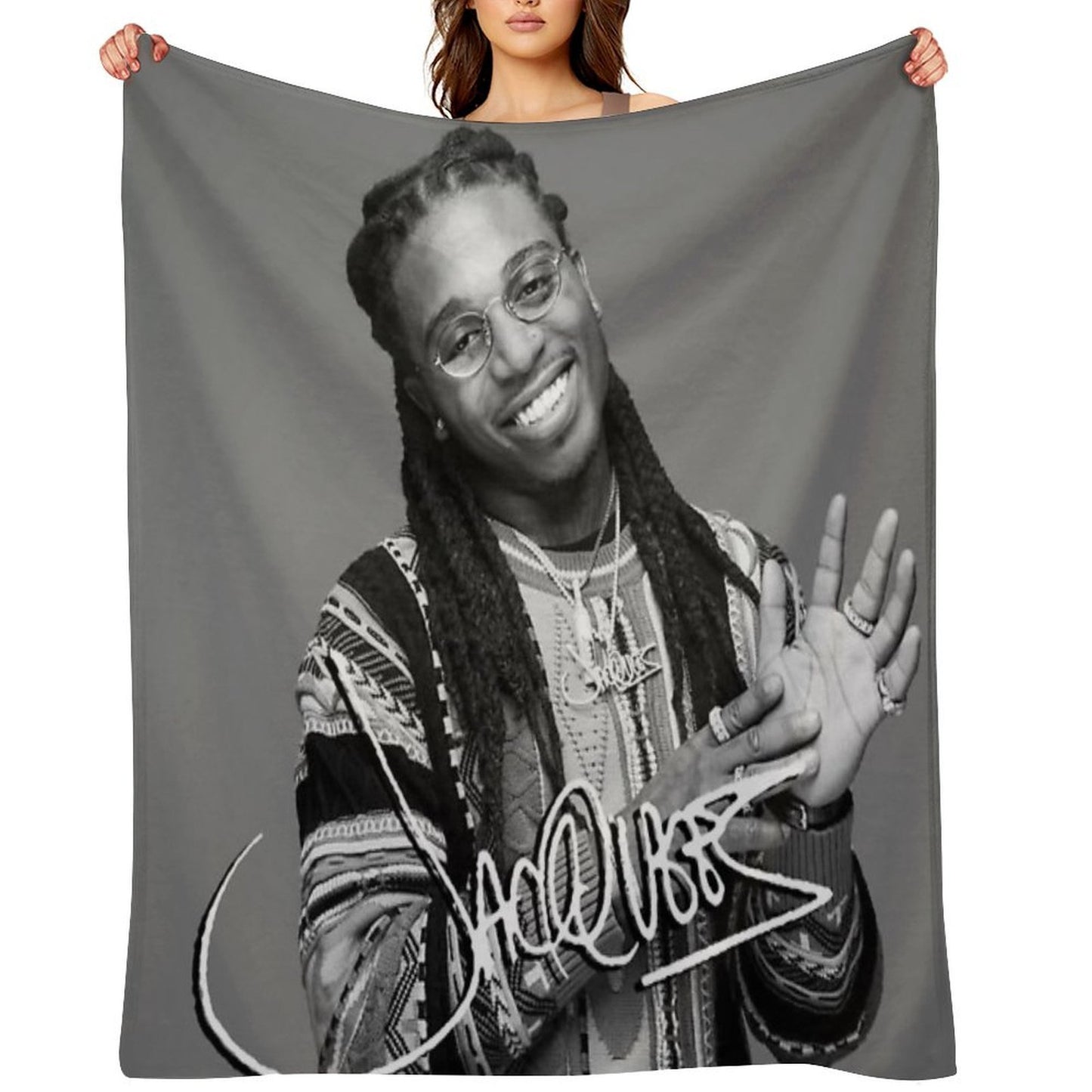 Tenjaq King of R & B American Tour 2019 2020 Compact Throw Blanket