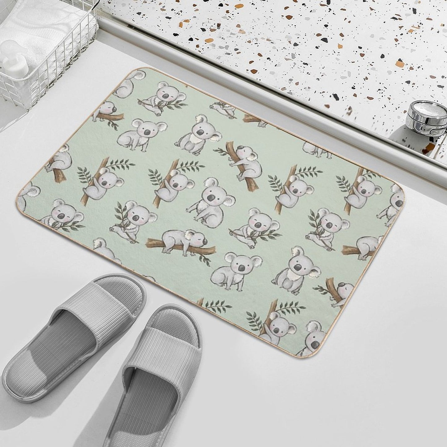 Aussie Animals Cute Koalas Set Durable Bath Mat