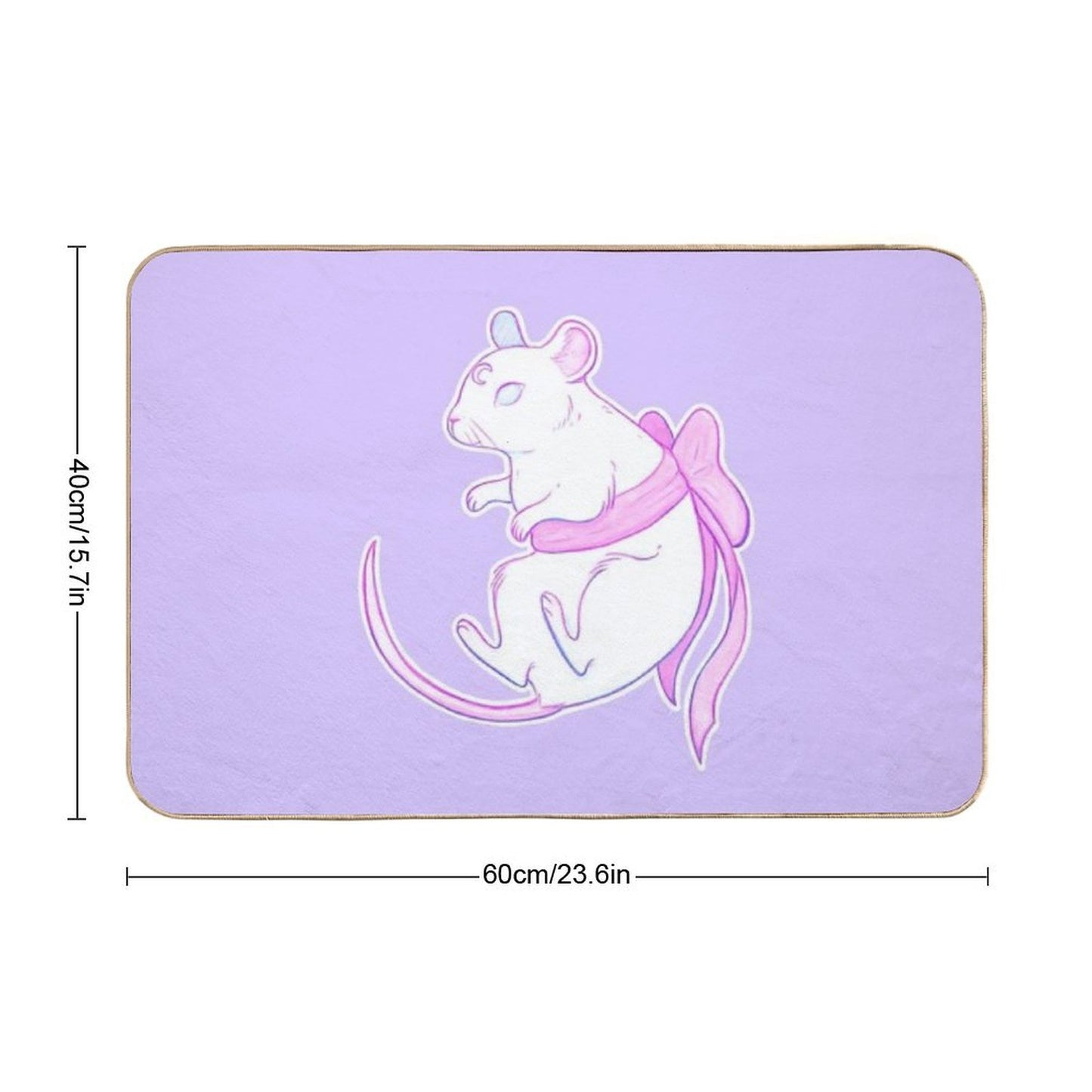 Year of The Mouse Nikury Easy Maintenance Bath Mat