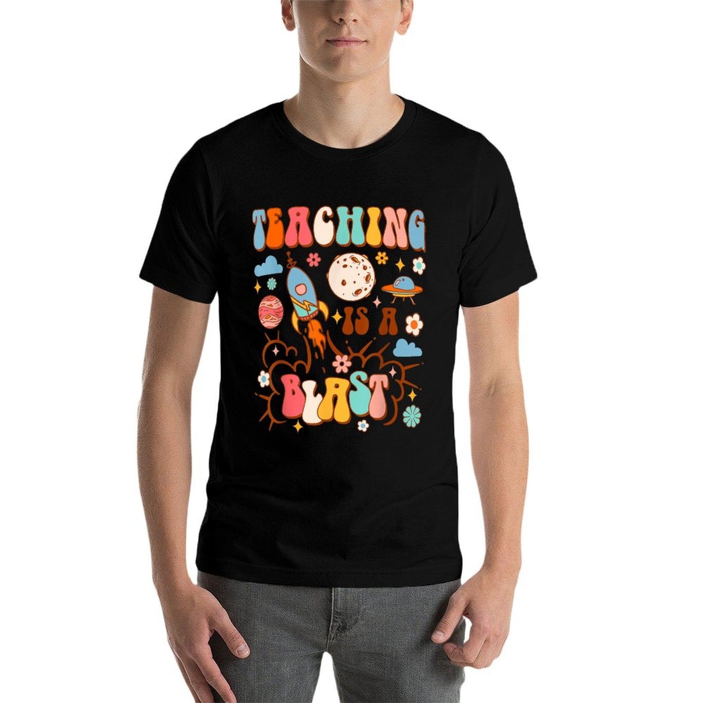 Teacher Life Teaching Space Astronomy Teaching Is A Blast Vintage-inspired T-Shirt