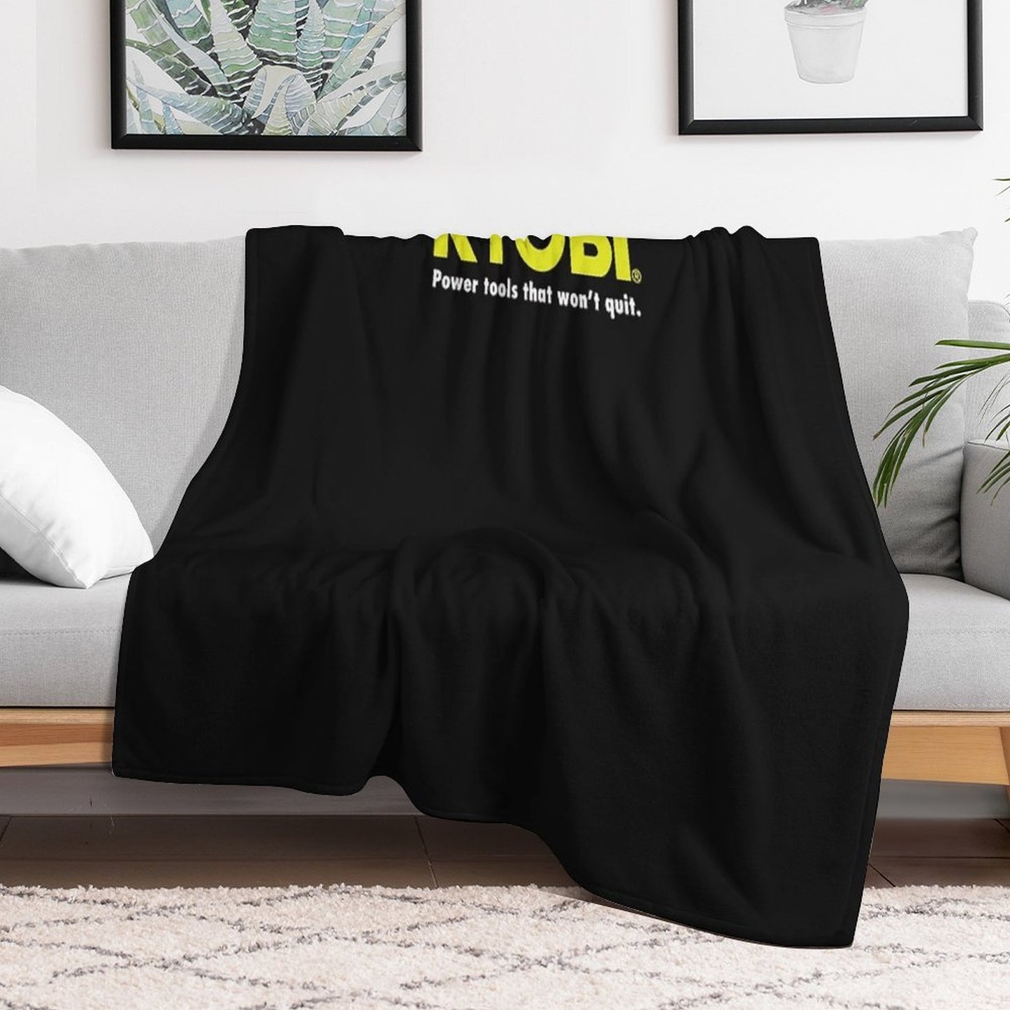 POWER TOOLS RYOBI LOGO Sustainable Throw Blanket