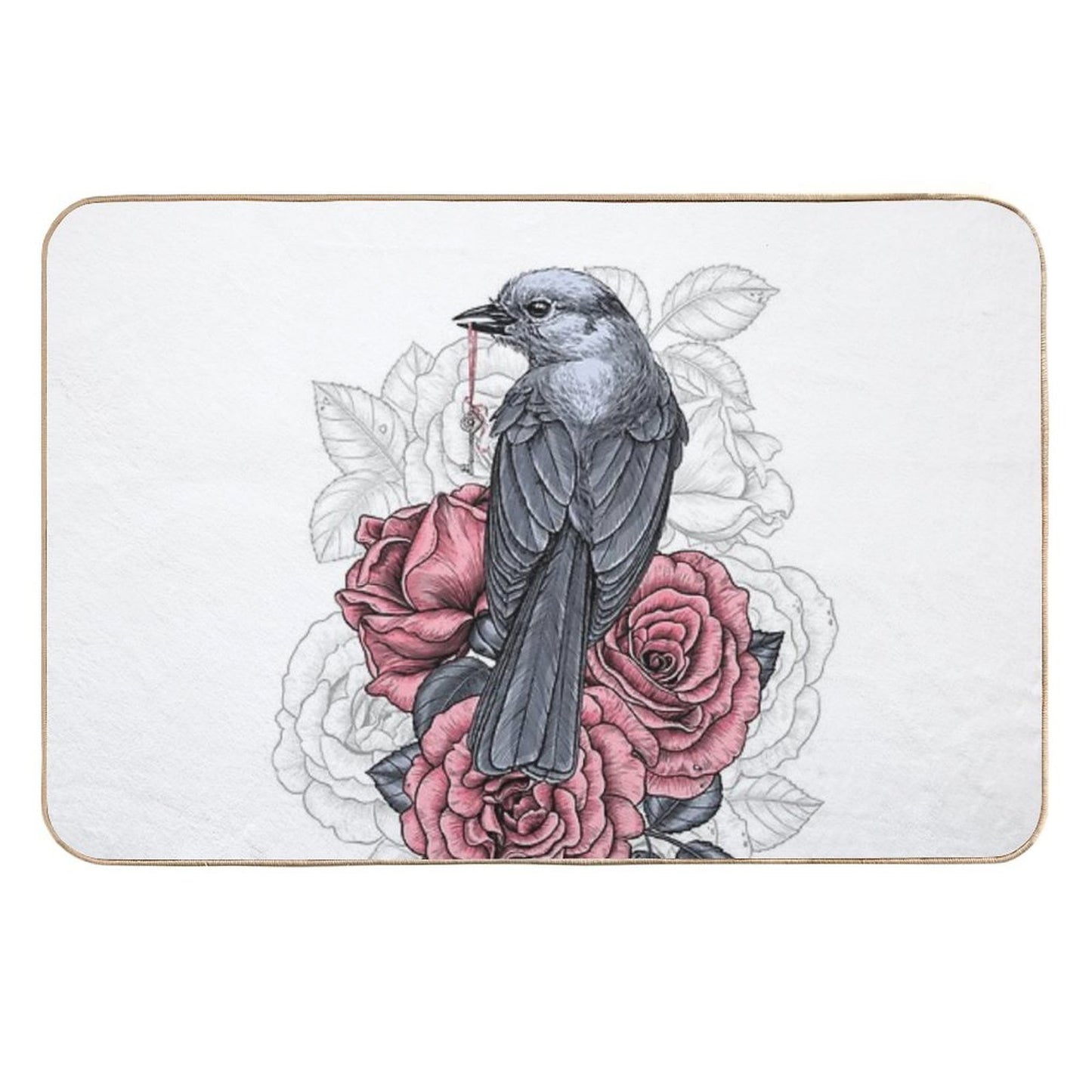 The Bird with The Silver Key High-Traffic Bath Mat