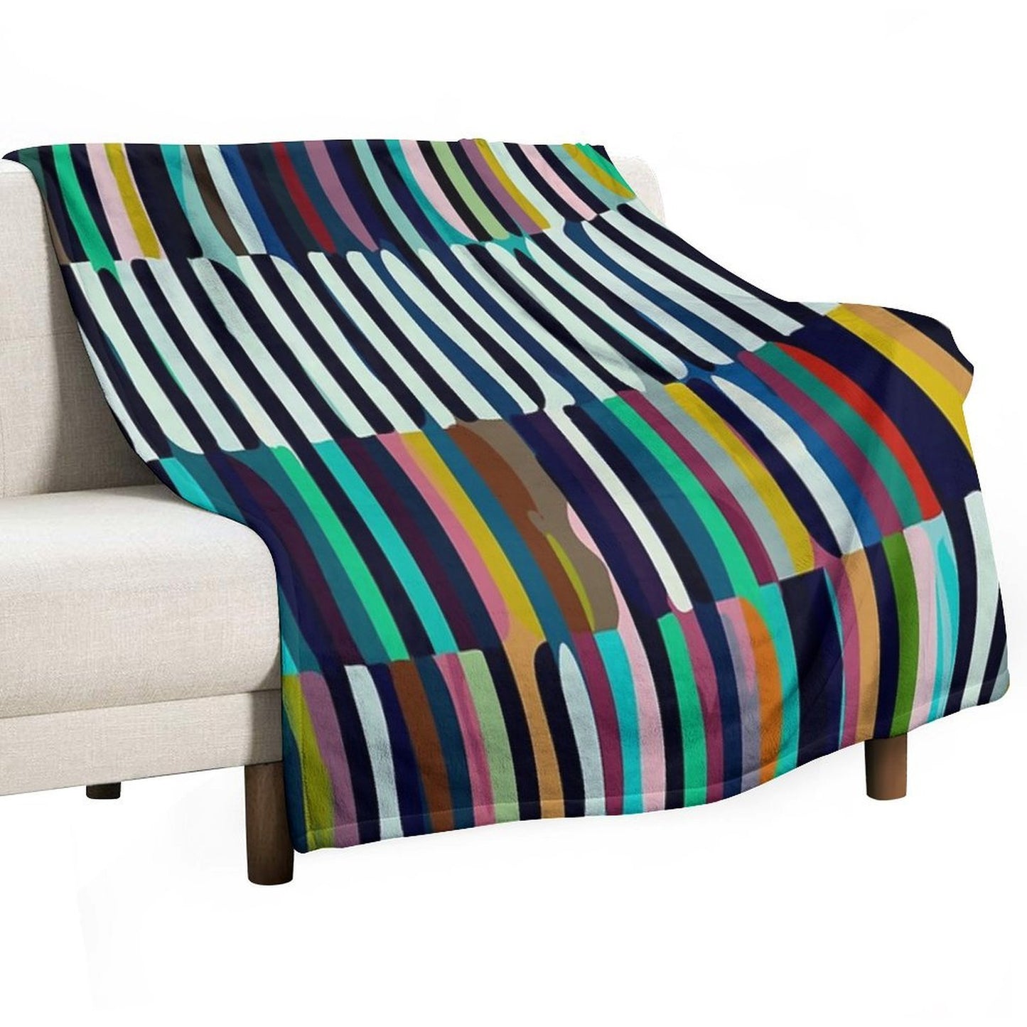Etchnic Scandinavian Pattern - Vertical Comfort Throw Blanket