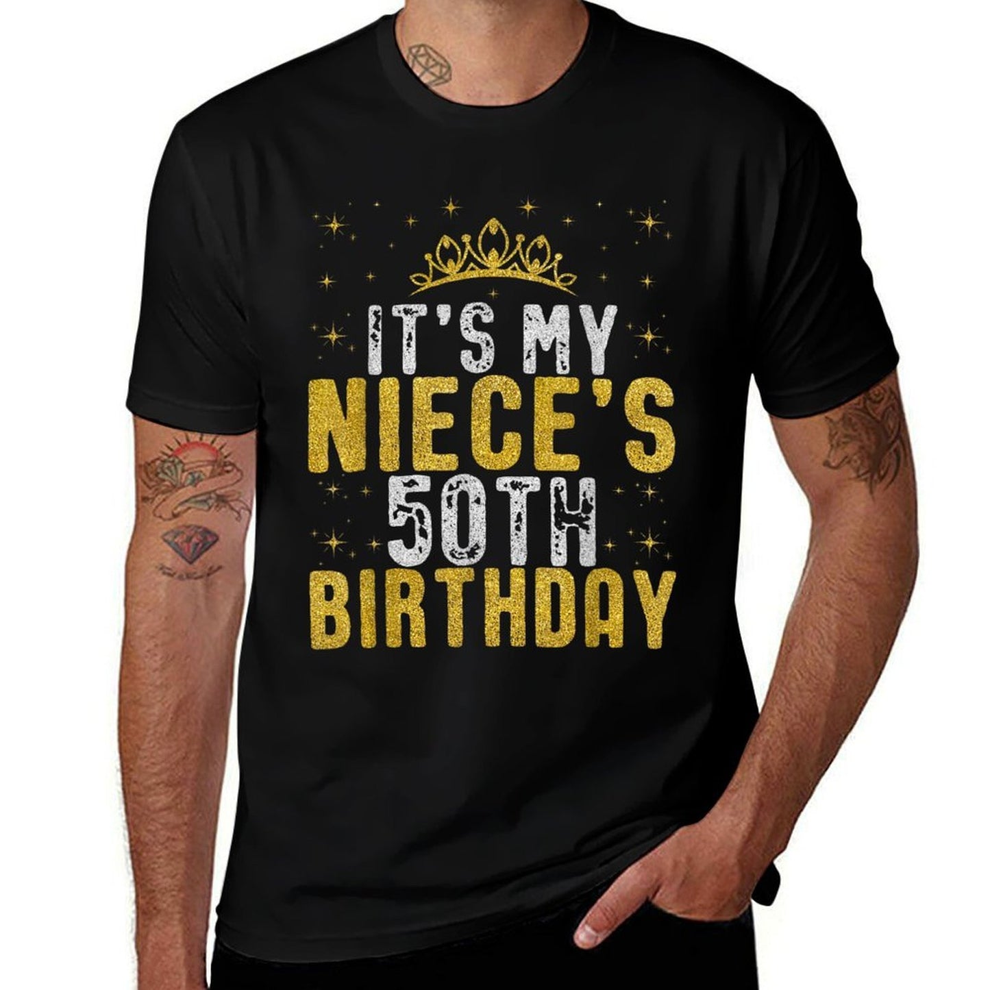Happy It's My Niece's 50th Birthday 1975 50 Years Old Lightweight T-Shirt