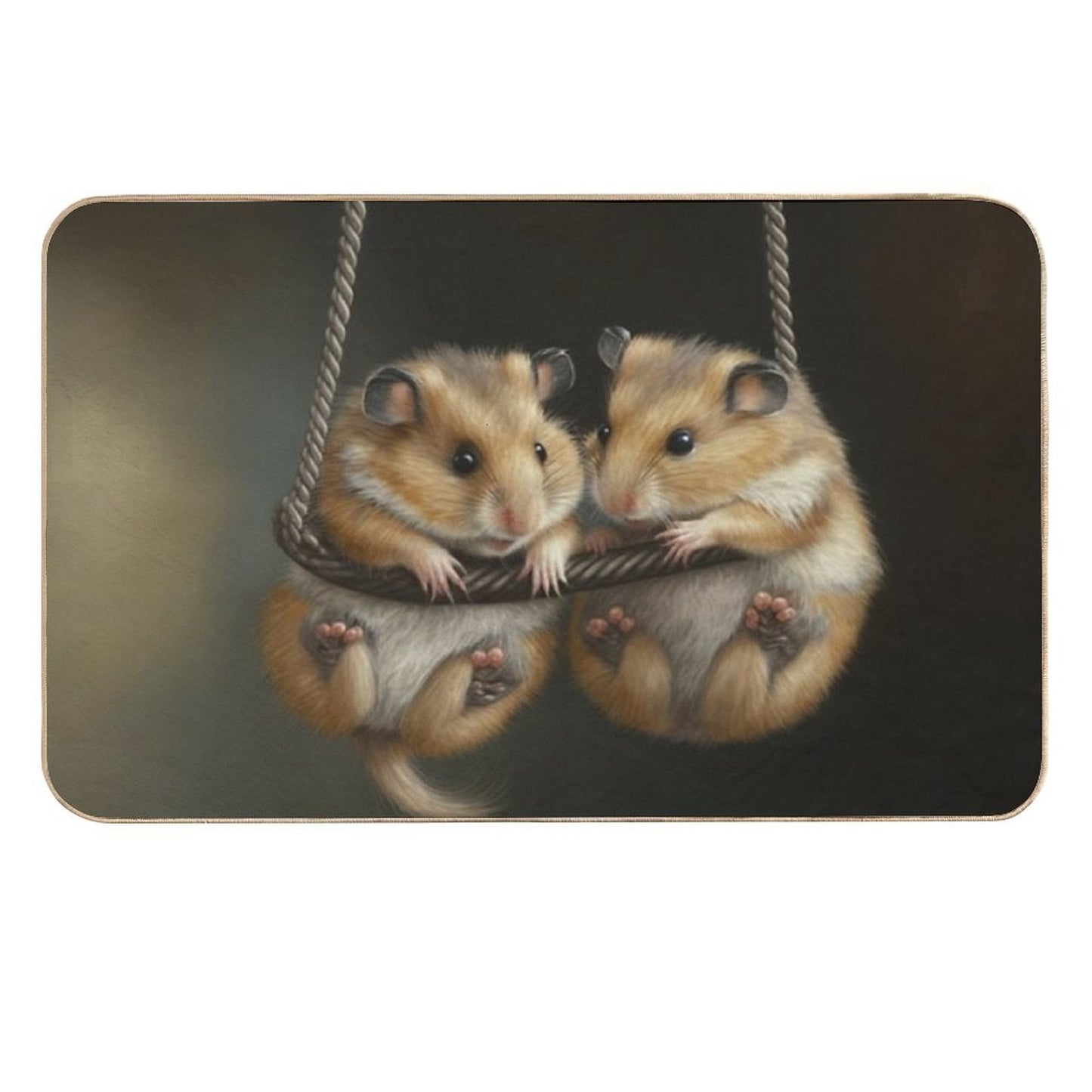 Swingin' Hamsters - The Ultimate Furry Adventure Dirt-Trapping Bath Mat