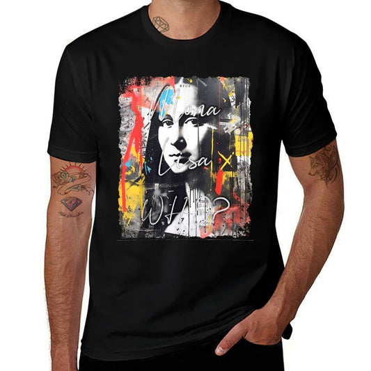 Abstract Graffiti Art Leonardo Da Vinci Art Mona Lisa Comfortable T-Shirt