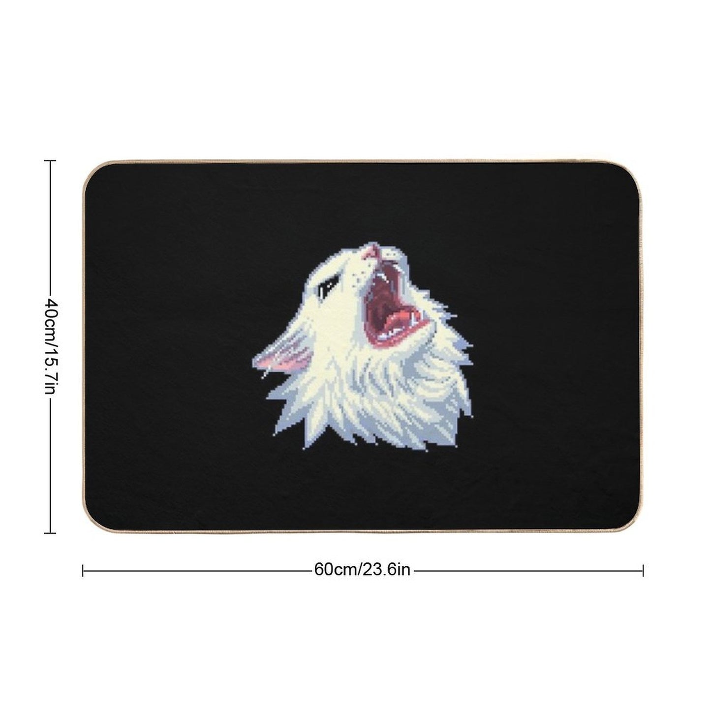 8-bit Screamin' Thurston The Cat! Long-Lasting Bath Mat