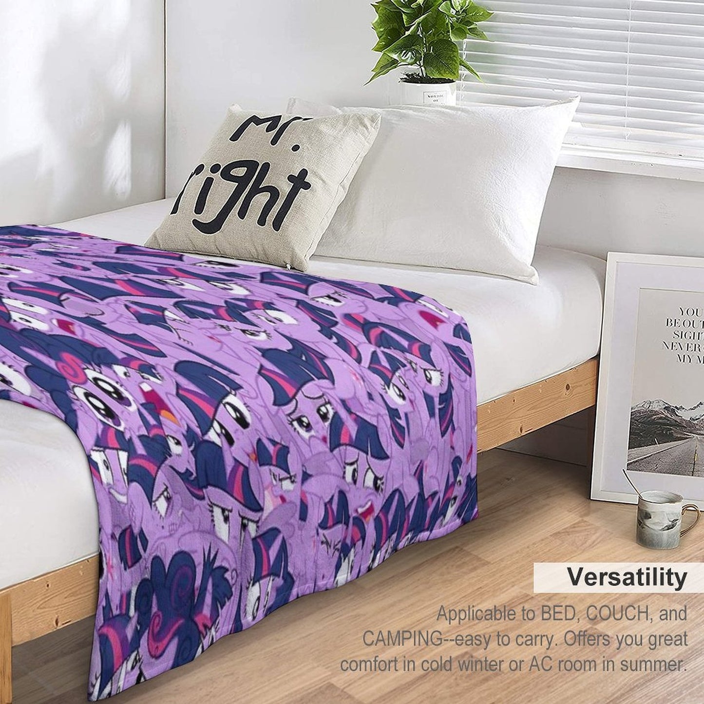 Twilight Sparkle Mess Quick-dry Throw Blanket