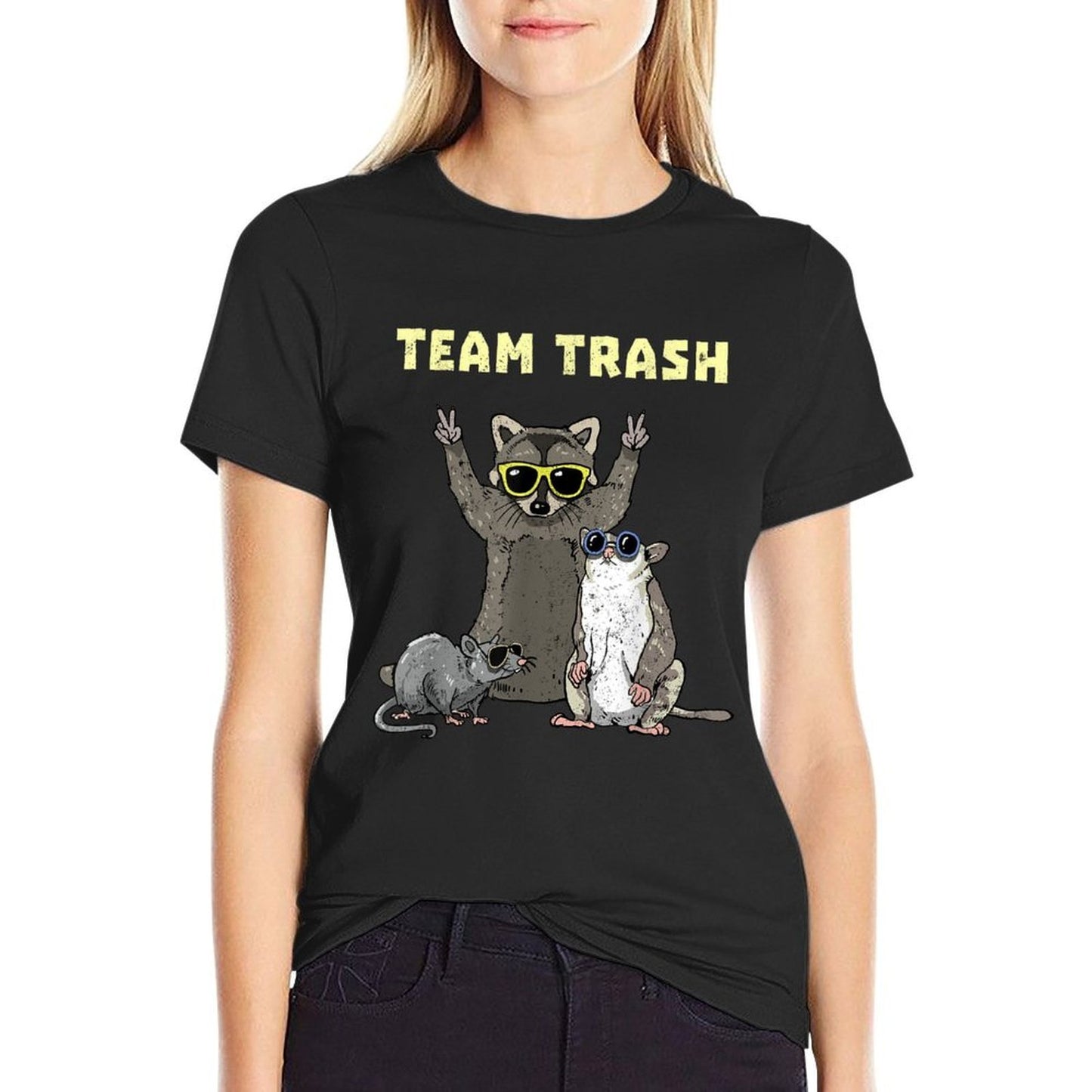 Team Trash Opossum Raccoon Rat, Funny Animals Garbage Gang Classic T-Shirt