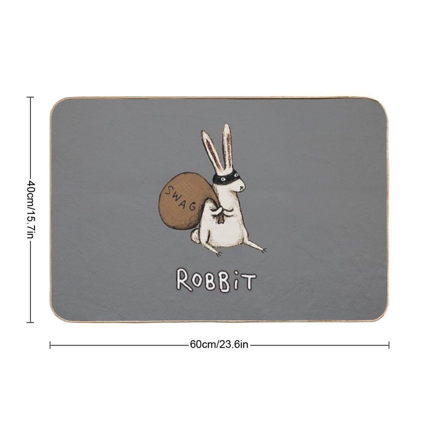 Robbit  Fade-Resistant Bath Mat