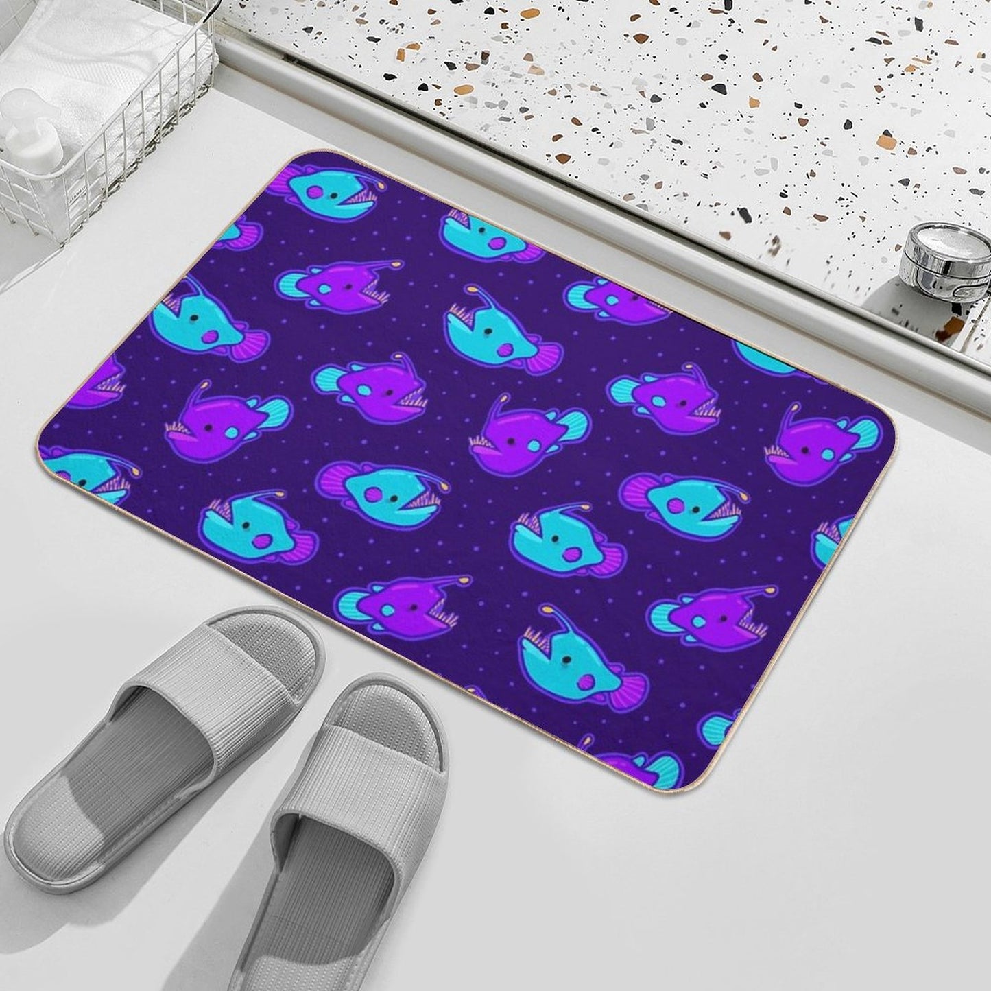 Angler Fish Odorless Bath Mat