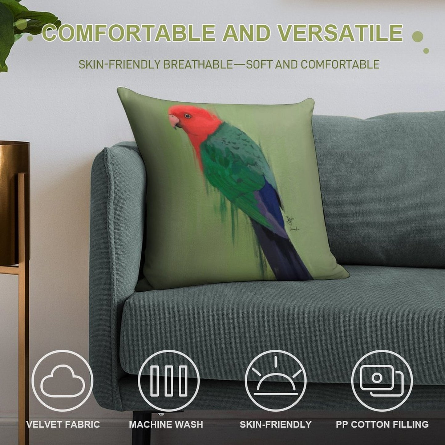 Elvis Soft Home Decor Throw Pillow