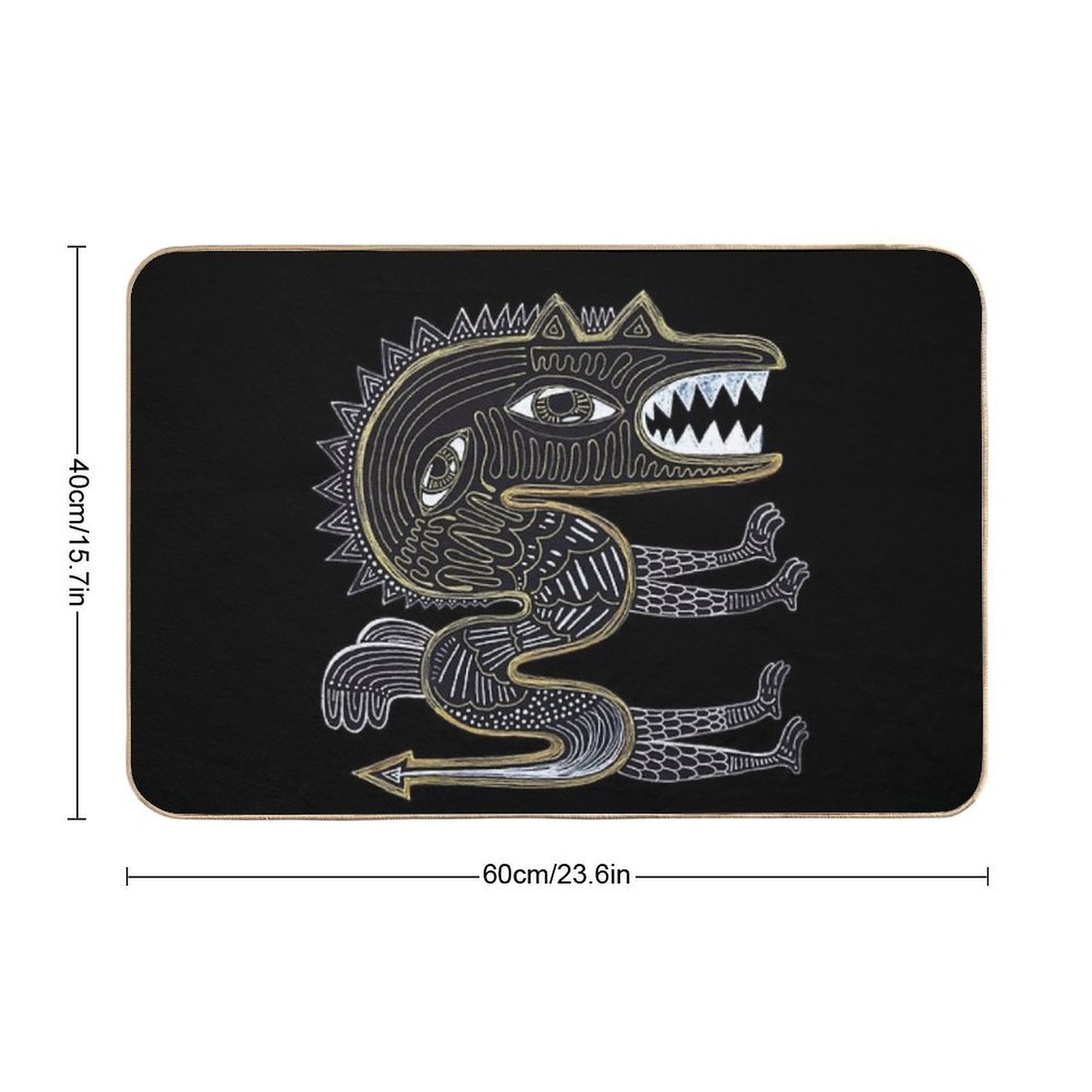 Decorative Surreal Dragon Versatile Bath Mat