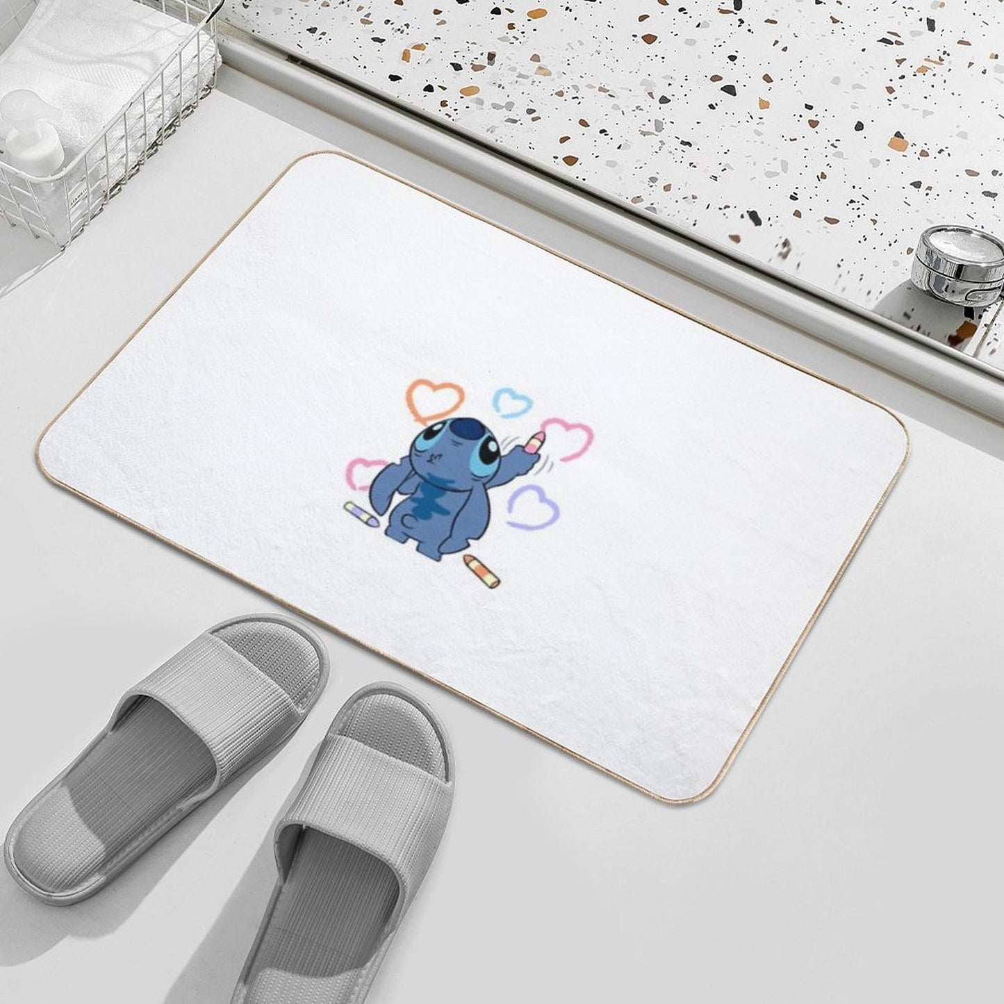 Stitch Love Absorbent Bath Mat