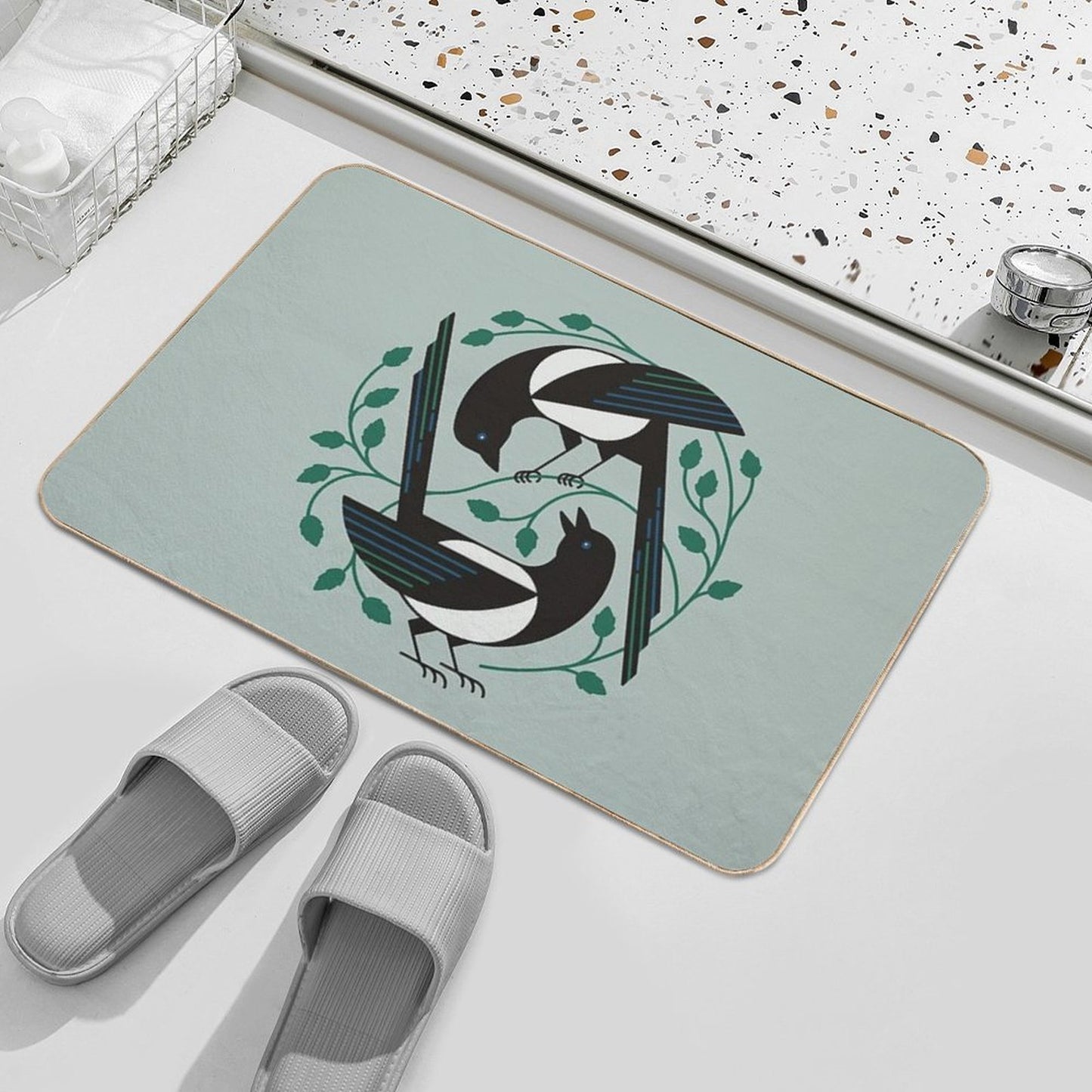 The Joy of Spring Stain-Proof Bath Mat