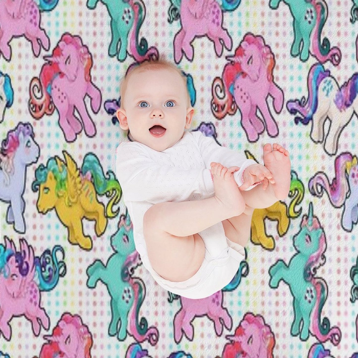 Twinkle Eye G1 Ponies Gift-ready Throw Blanket