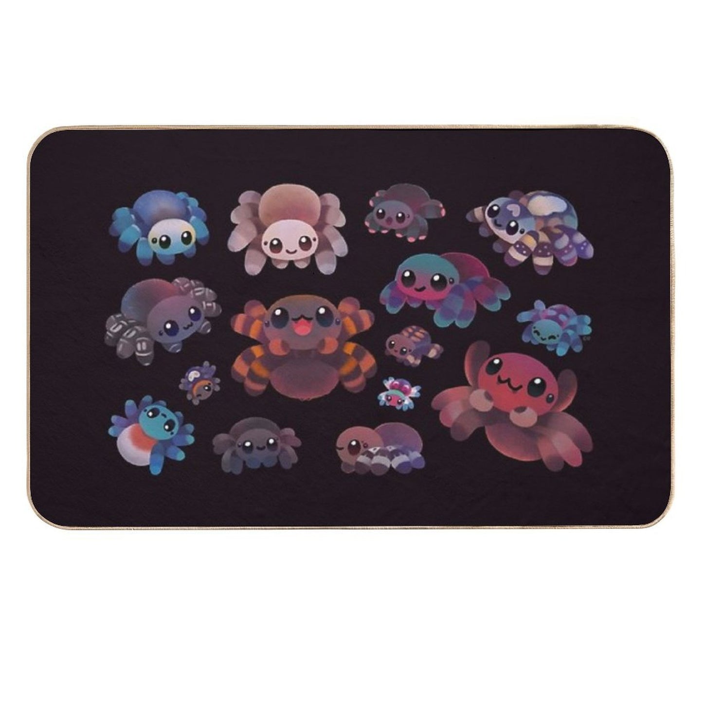 Tarantulas - Dark Non-Slip Bath Mat