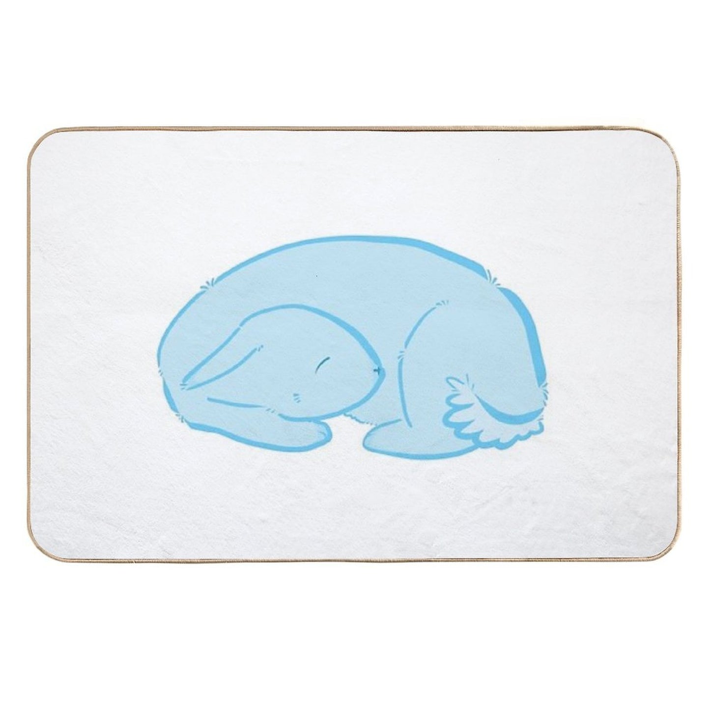 Sleeping Bunny Fade-Resistant Bath Mat