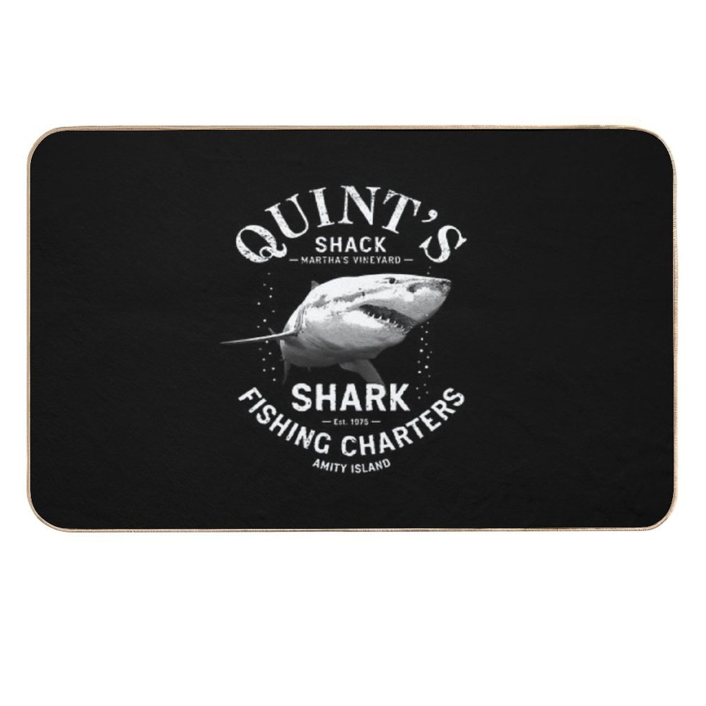 Quint's Shark Fishing Charters Durable Bath Mat